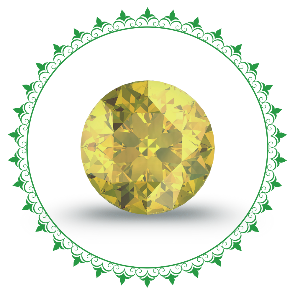 Glass Filled Yellow Sapphire - Treated