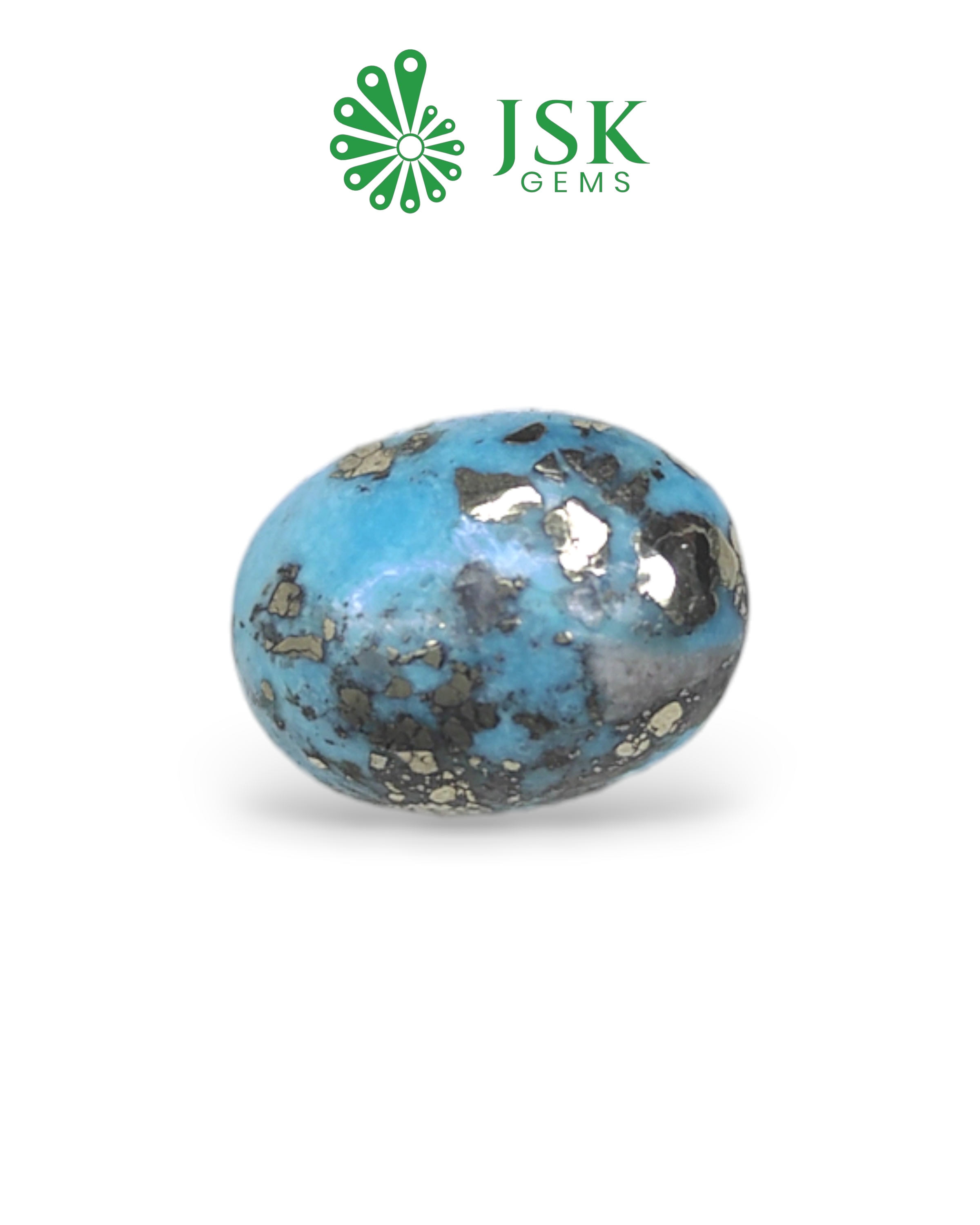 Premium Grade 12.6 Ct - 14 Ratti Natural Irani Feroza - Turquoise
