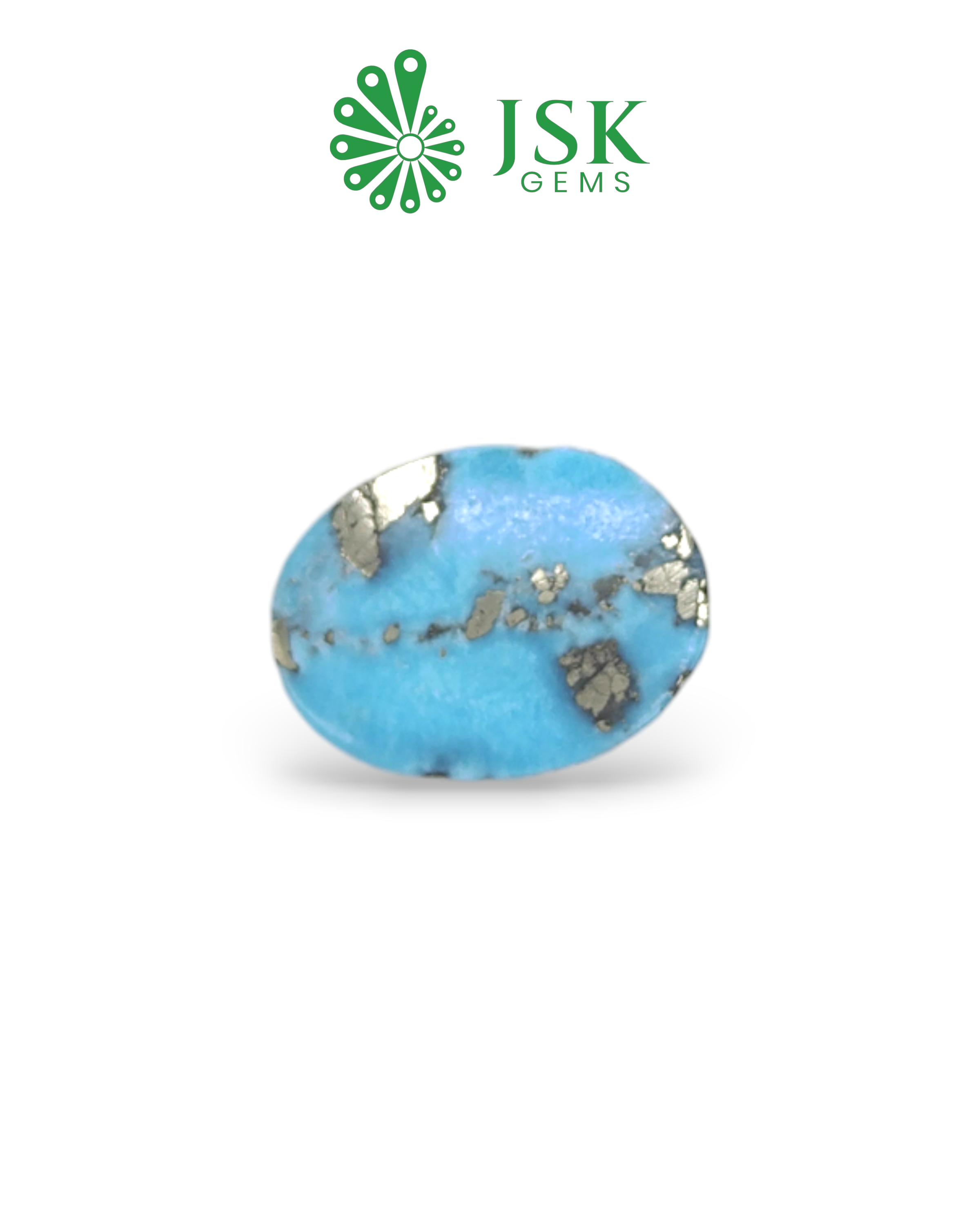 Premium Grade 12.6 Ct - 14 Ratti Natural Irani Feroza - Turquoise