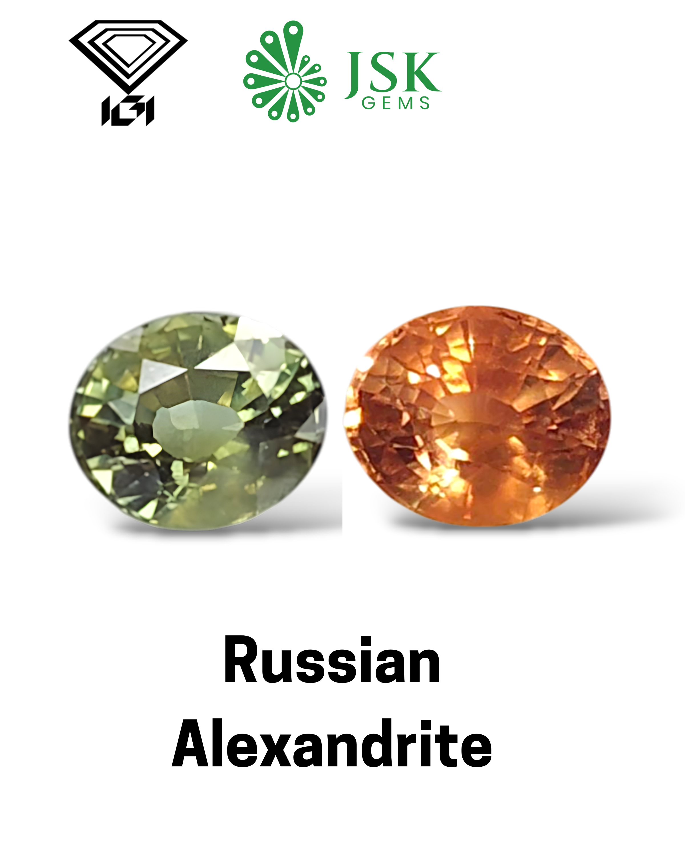 IGI Certified 1.53 Ct Natural Russia Alexandrite