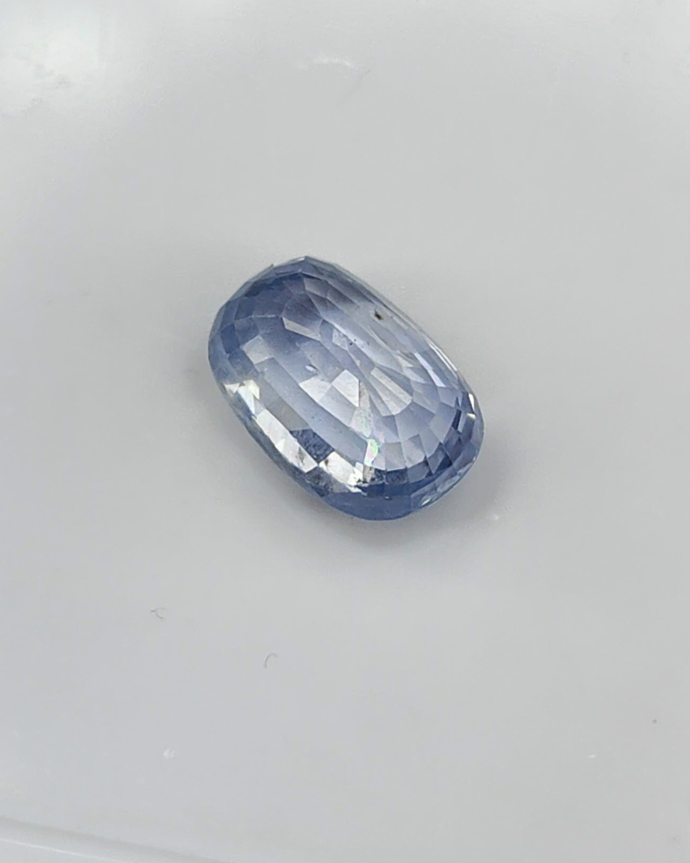 IIGJ Certified 5.08 Ct - 5.64 Ratti Natural Unheated Ceylon Blue Sapphire - Neelam