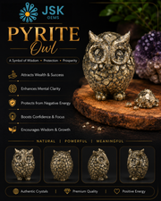 Pyrite Owl – Symbol of Wisdom, Protection & Prosperity