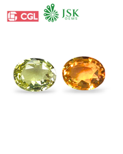 CGL Certified 2.59 Ct - 2.88 Ratti Natural Alexandrite (Oval)