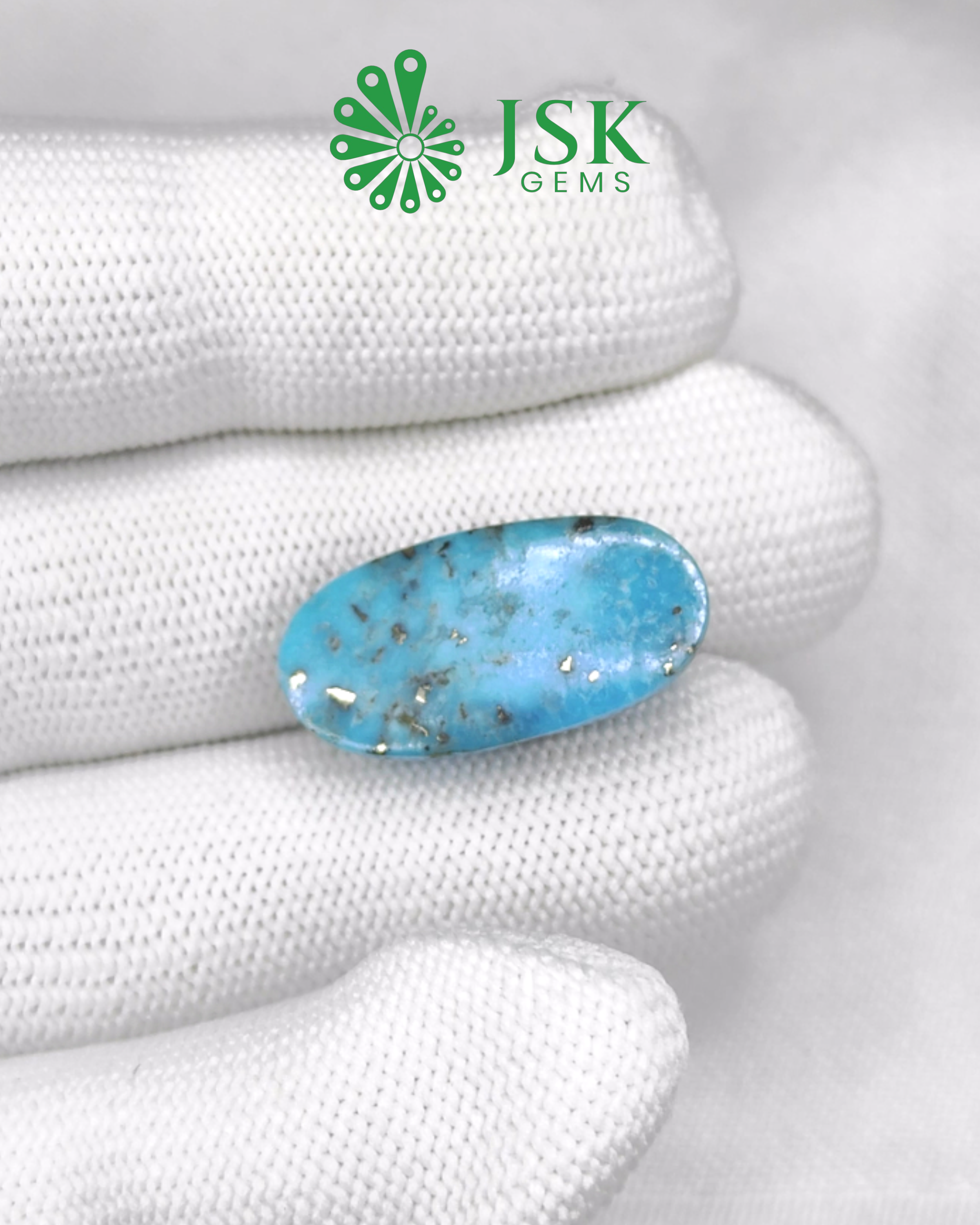 Premium Grade 21.97 Ct - 24.4 Ratti Natural Irani Feroza - Turquoise
