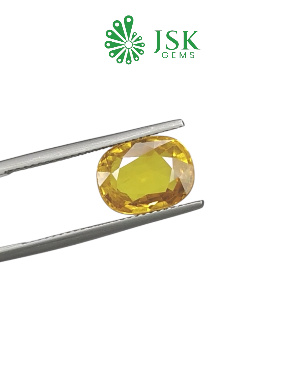 Top Grade 5.93 Ct - 6.58 Ratti Natural Bangkok Yellow Sapphire - Pukhraj