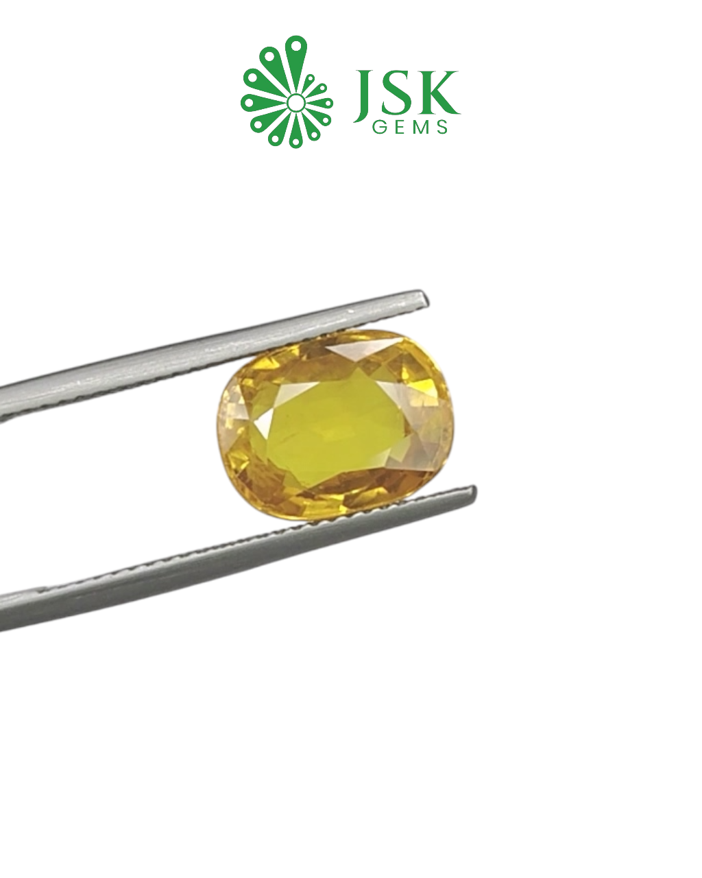 Top Grade 5.93 Ct - 6.58 Ratti Natural Bangkok Yellow Sapphire - Pukhraj