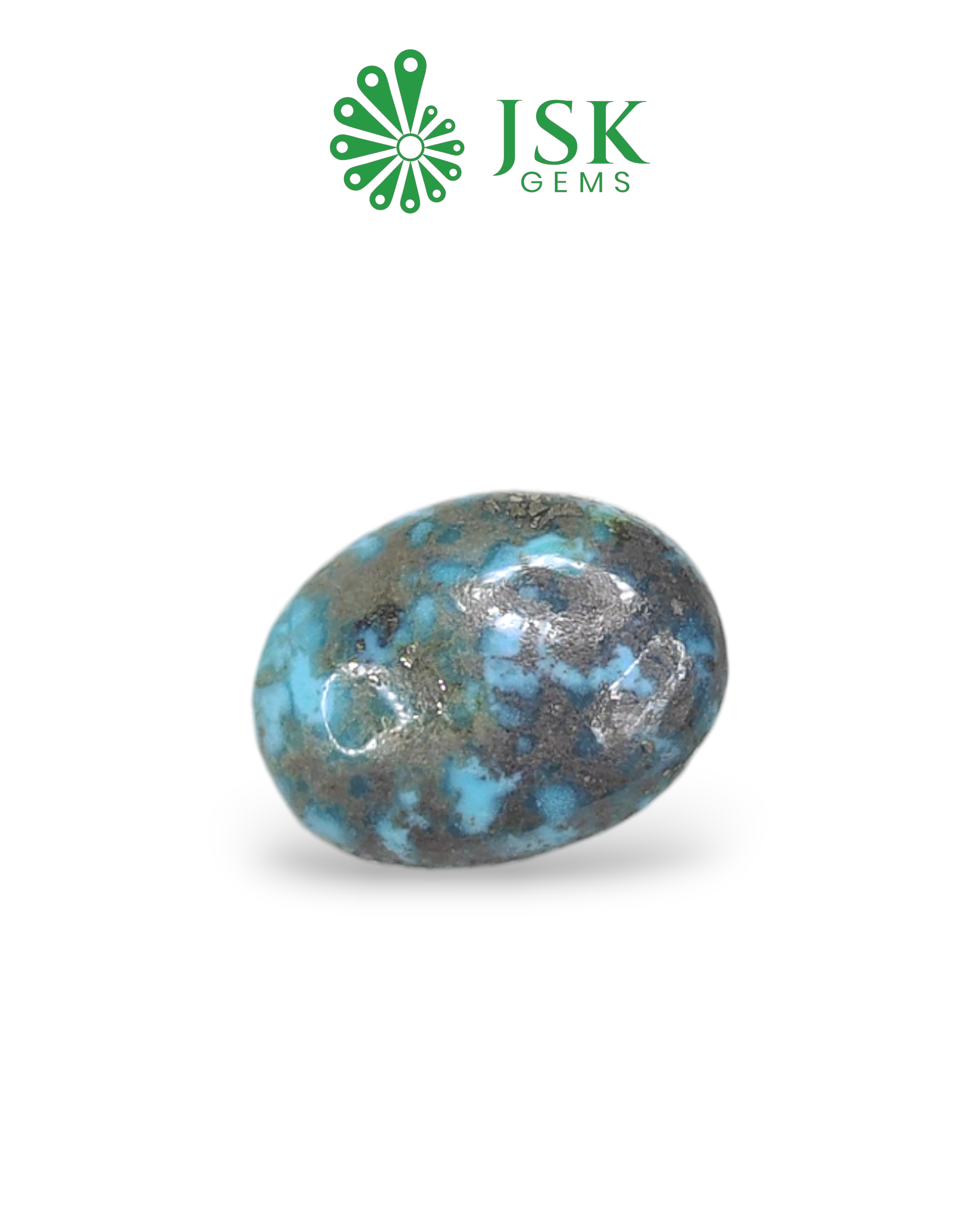 Premium Grade 6.95 Ct - 7.72 Ratti Natural Irani Feroza - Turquoise