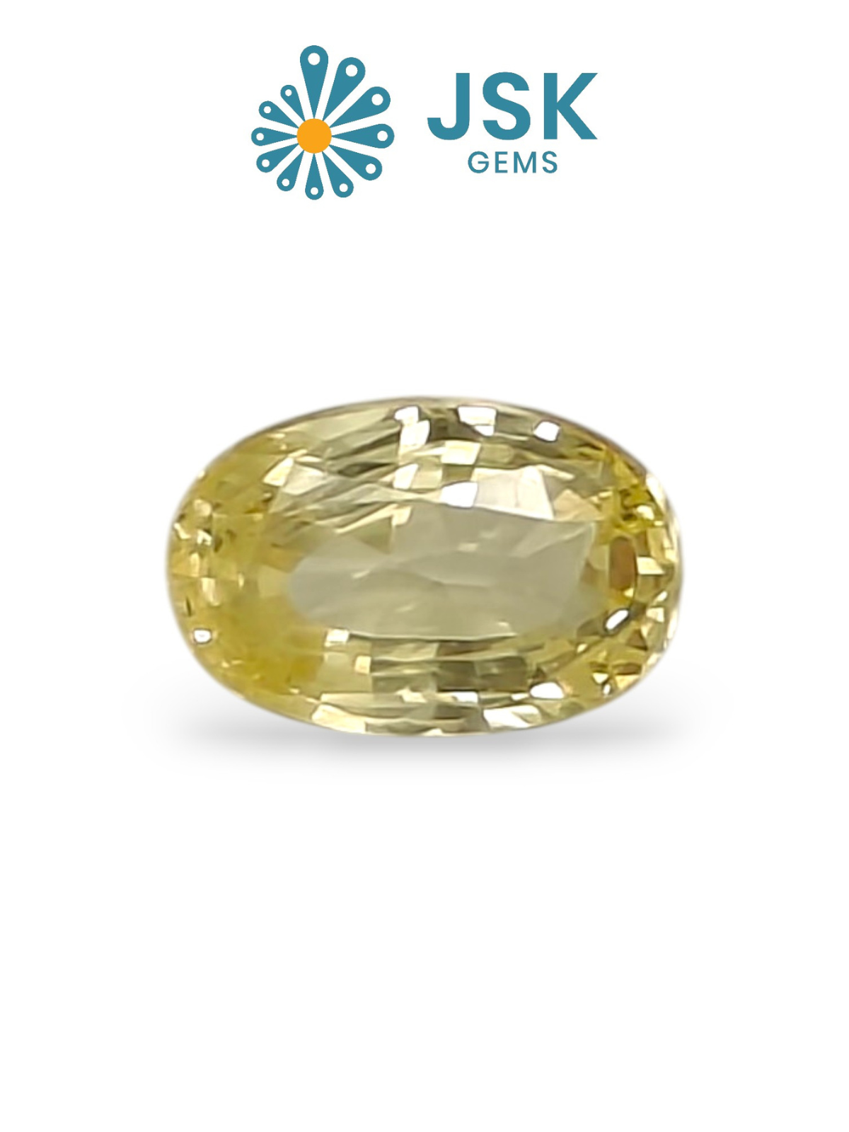 IIGJ Certified Top 4.57 Ct - 5.07 Ratti Natural Unheated Ceylon Yellow Sapphire -Pukhraj