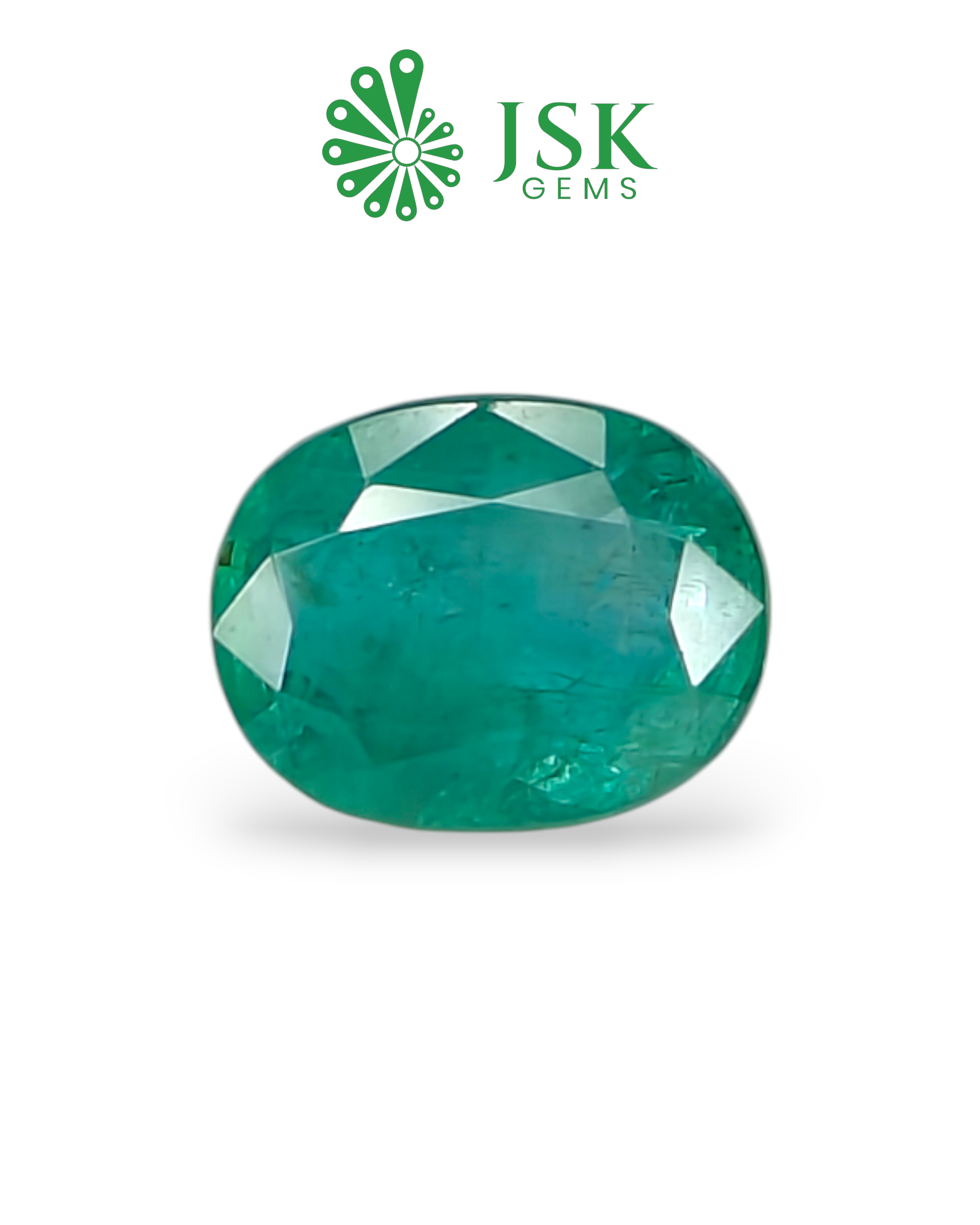 Premium Grade 6.98 Ct - 7.75 Ratti Natural Emerald - Panna