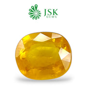 Top Grade 5.97 Ct - 6.63 Ratti Natural Bangkok Yellow Sapphire - Pukhraj