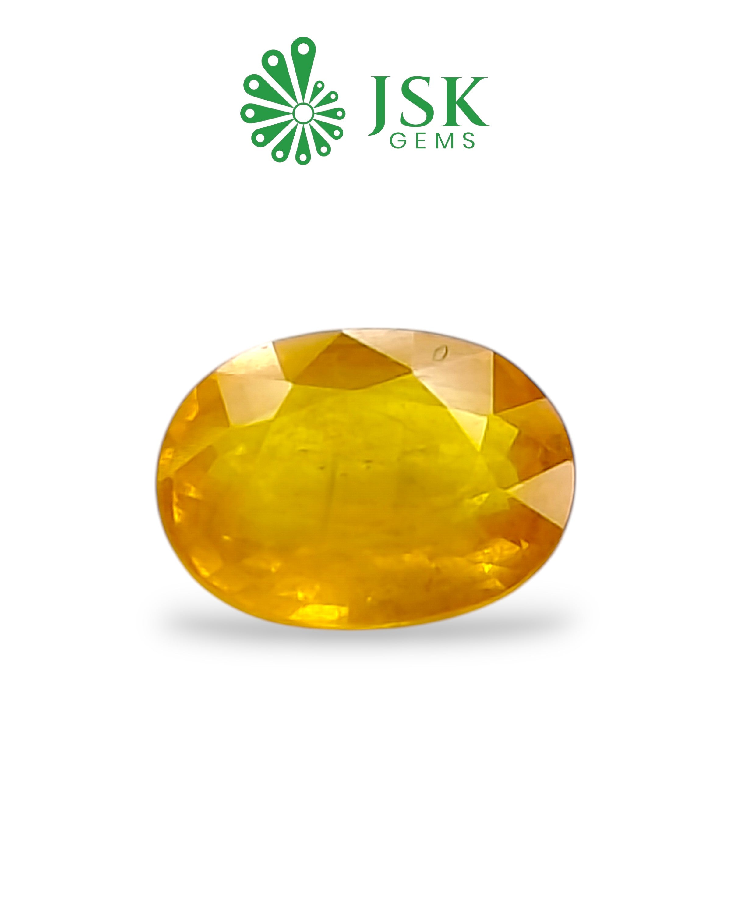 Top Grade 5.75 Ct - 6.39 Ratti Natural Bangkok Yellow Sapphire - Pukhraj