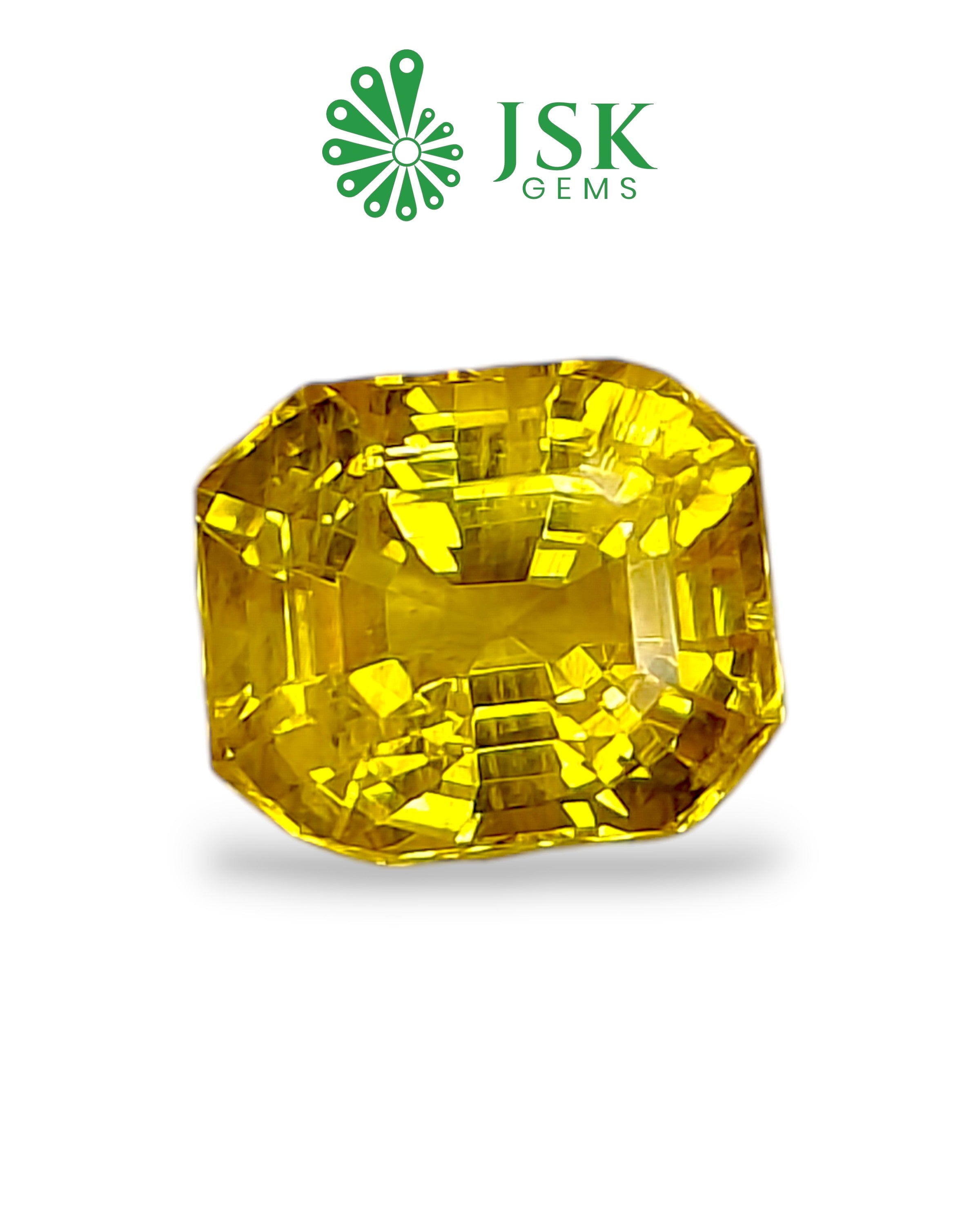 Top Grade 5.09 Ct - 5.66  Ratti Natural Bangkok Yellow Sapphire - Pukhraj