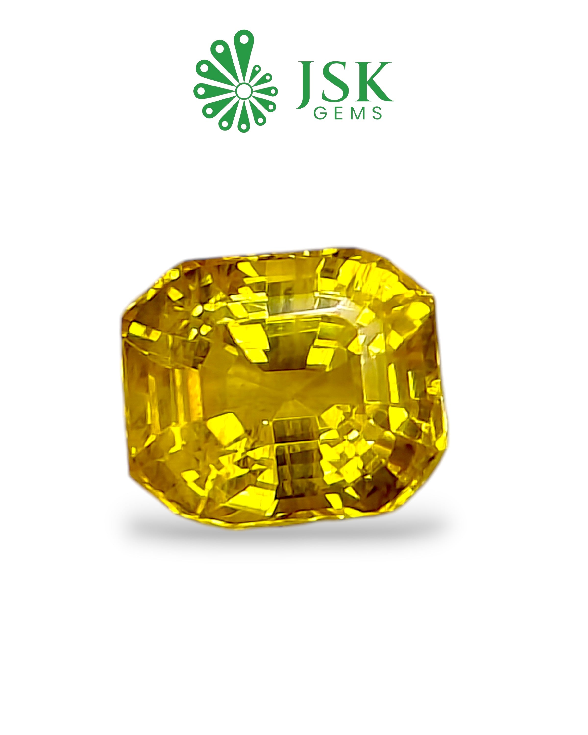 Top Grade 5.09 Ct - 5.66  Ratti Natural Bangkok Yellow Sapphire - Pukhraj