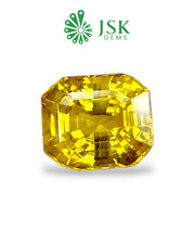 Top Grade 5.09 Ct - 5.66  Ratti Natural Bangkok Yellow Sapphire - Pukhraj