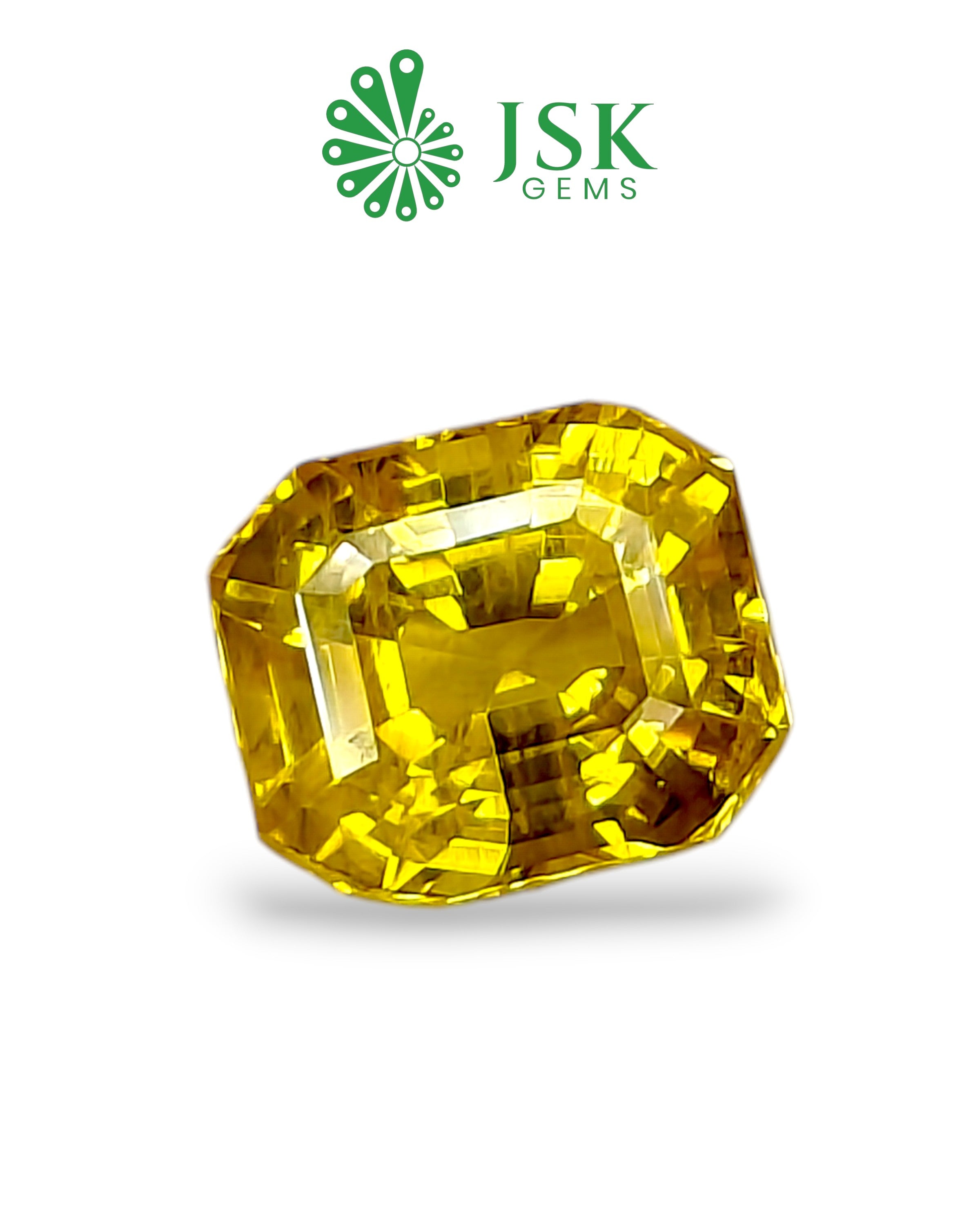Top Grade 5.09 Ct - 5.66  Ratti Natural Bangkok Yellow Sapphire - Pukhraj