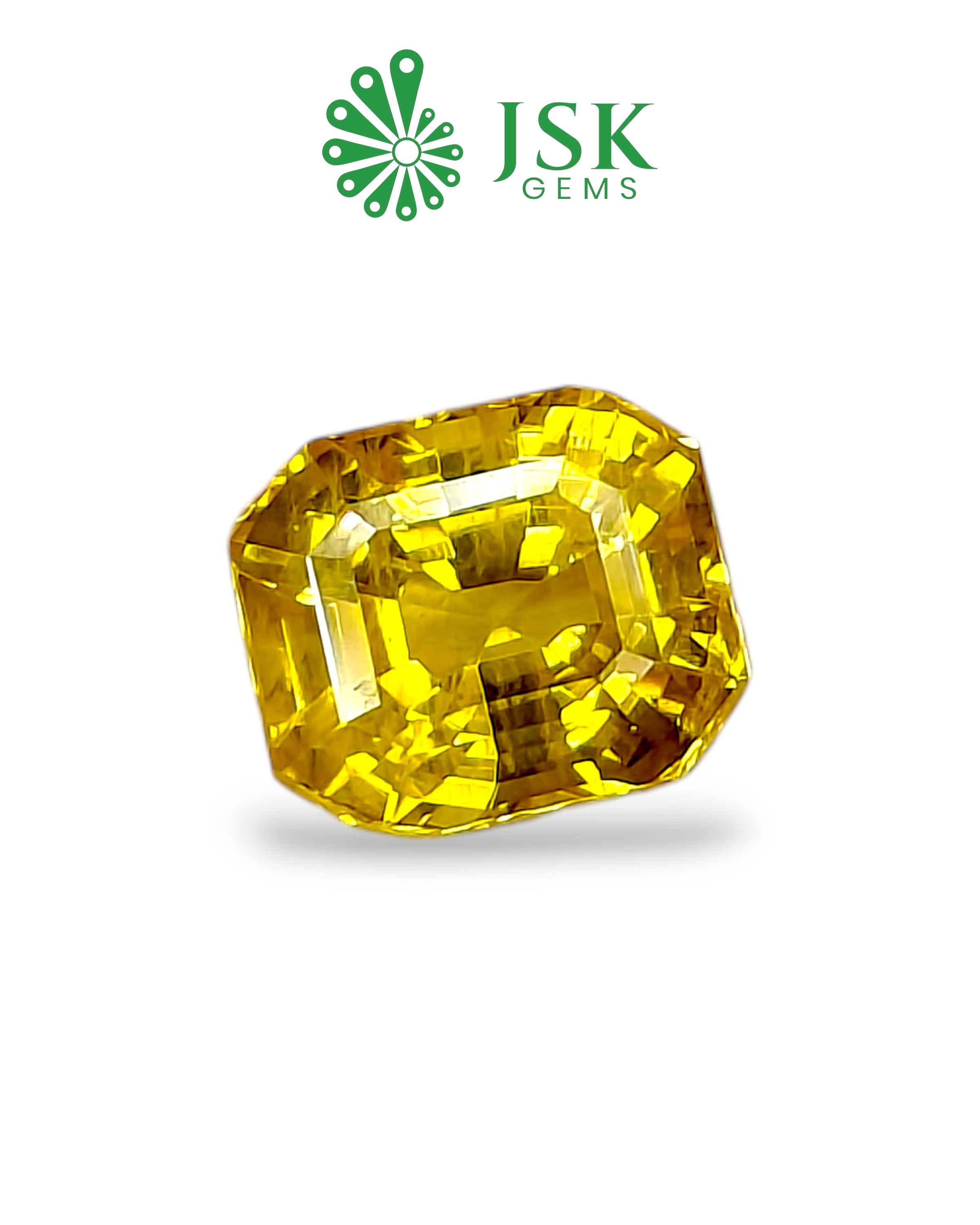 Top Grade 5.09 Ct - 5.66  Ratti Natural Bangkok Yellow Sapphire - Pukhraj