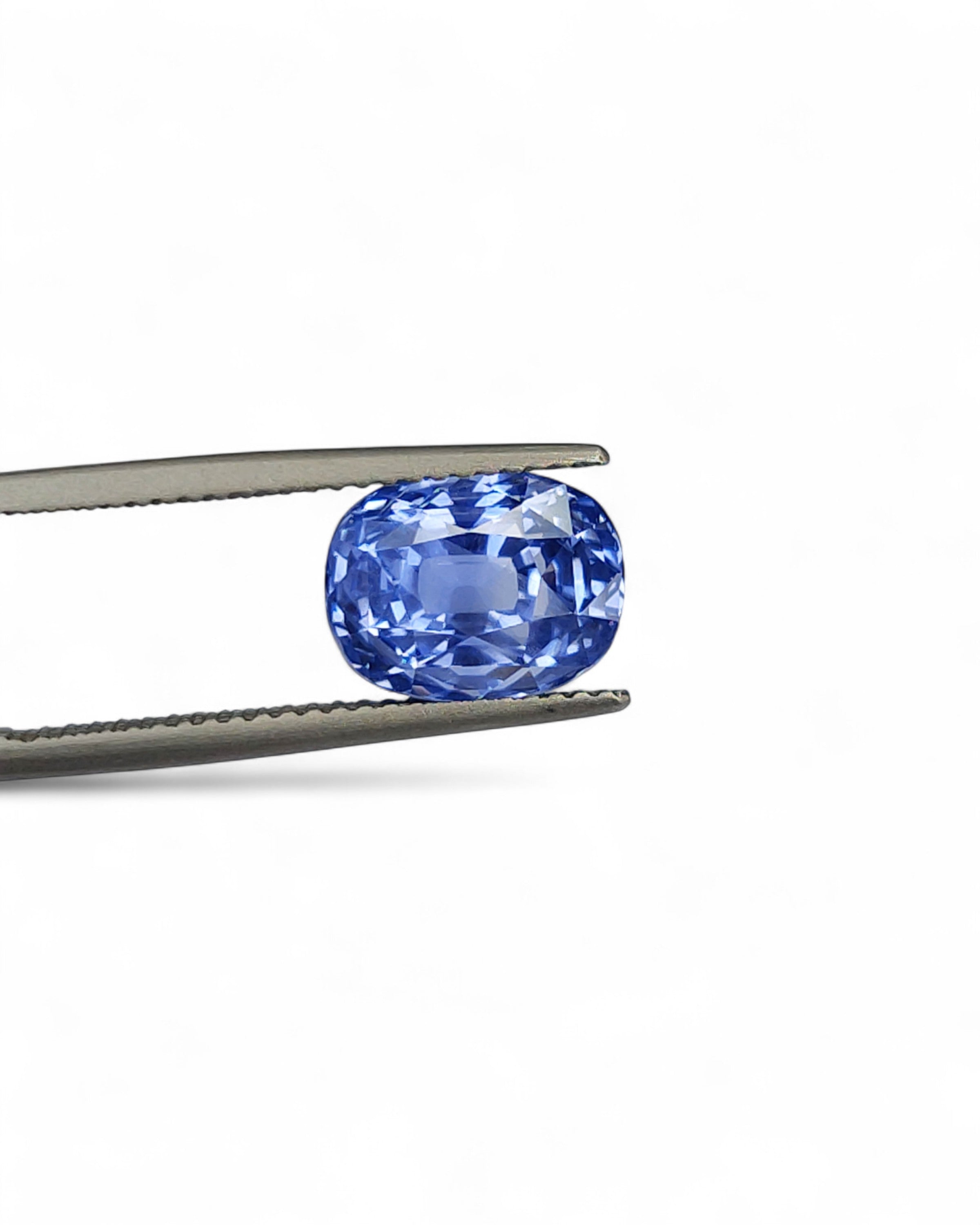 IGI Certified 5.58 Ct - 6.20 Ratti Natural Unheated Burma Blue Sapphire - Neelam