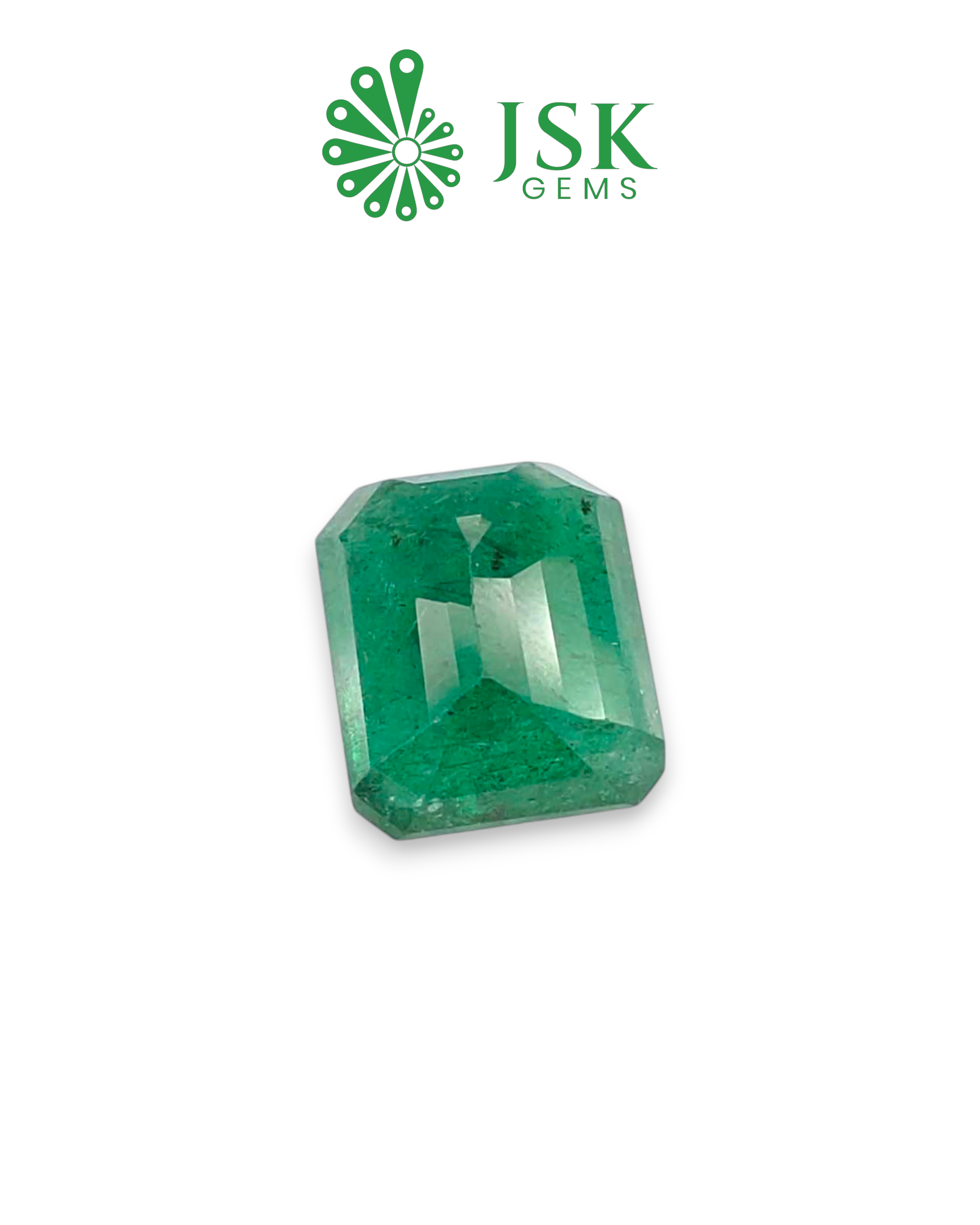 Top Grade 7.57 Ct - 8.41 Ratti Natural Emerald - Panna