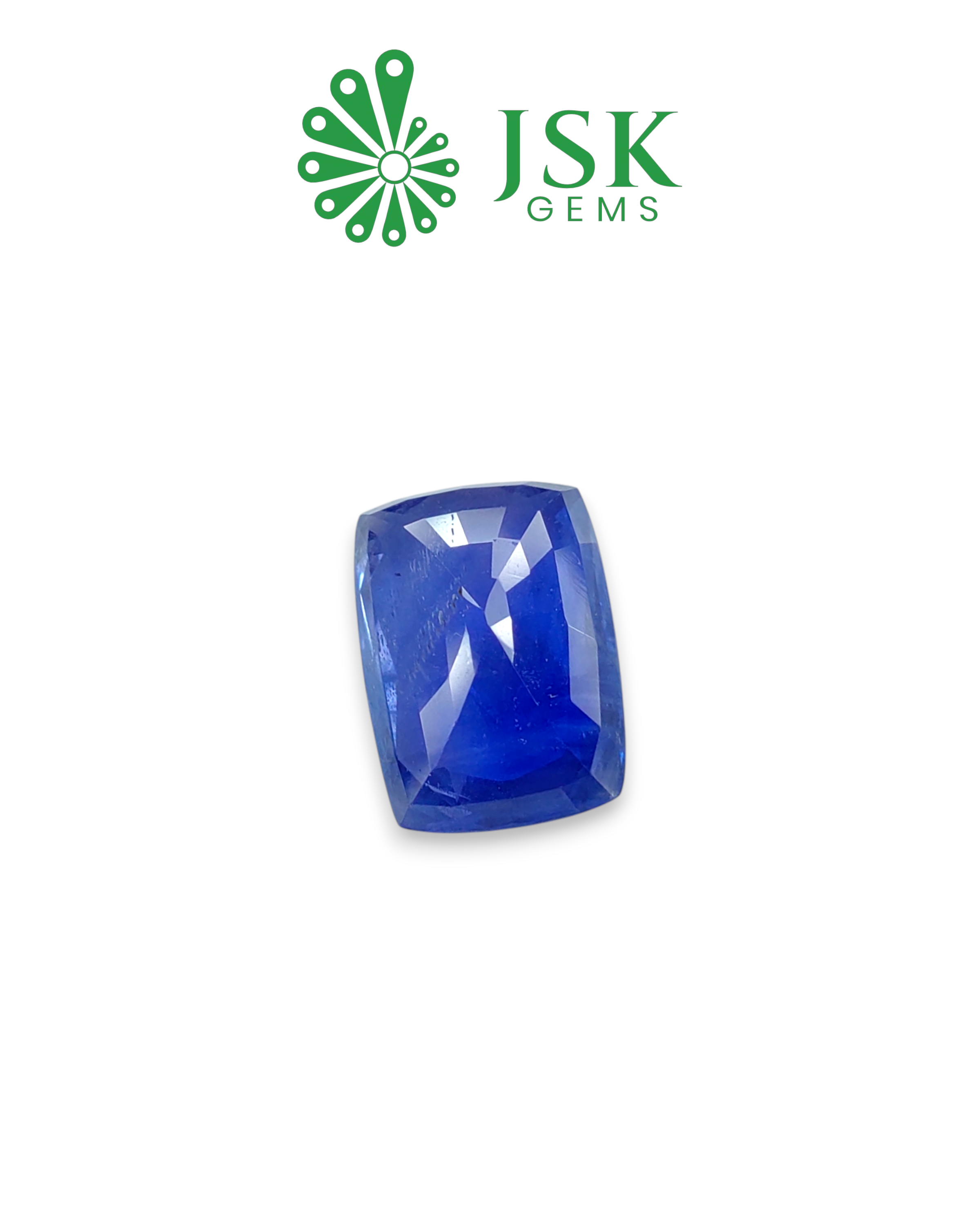 IGI Certified 7.29 Ct - 8.10 Ratti Natural Unheated Ceylon Blue Sapphire - Neelam