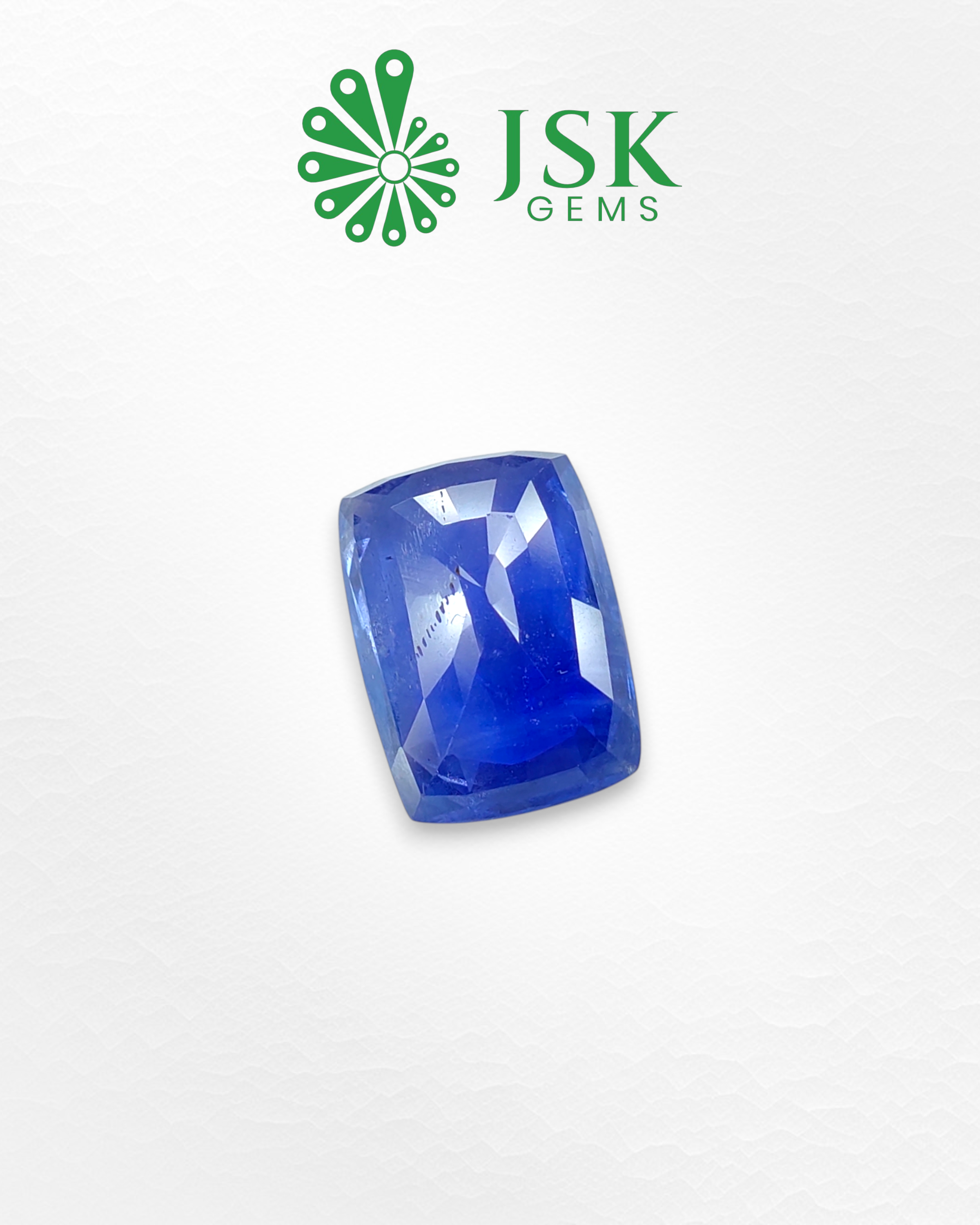 IGI Certified 7.29 Ct - 8.10 Ratti Natural Unheated Ceylon Blue Sapphire - Neelam