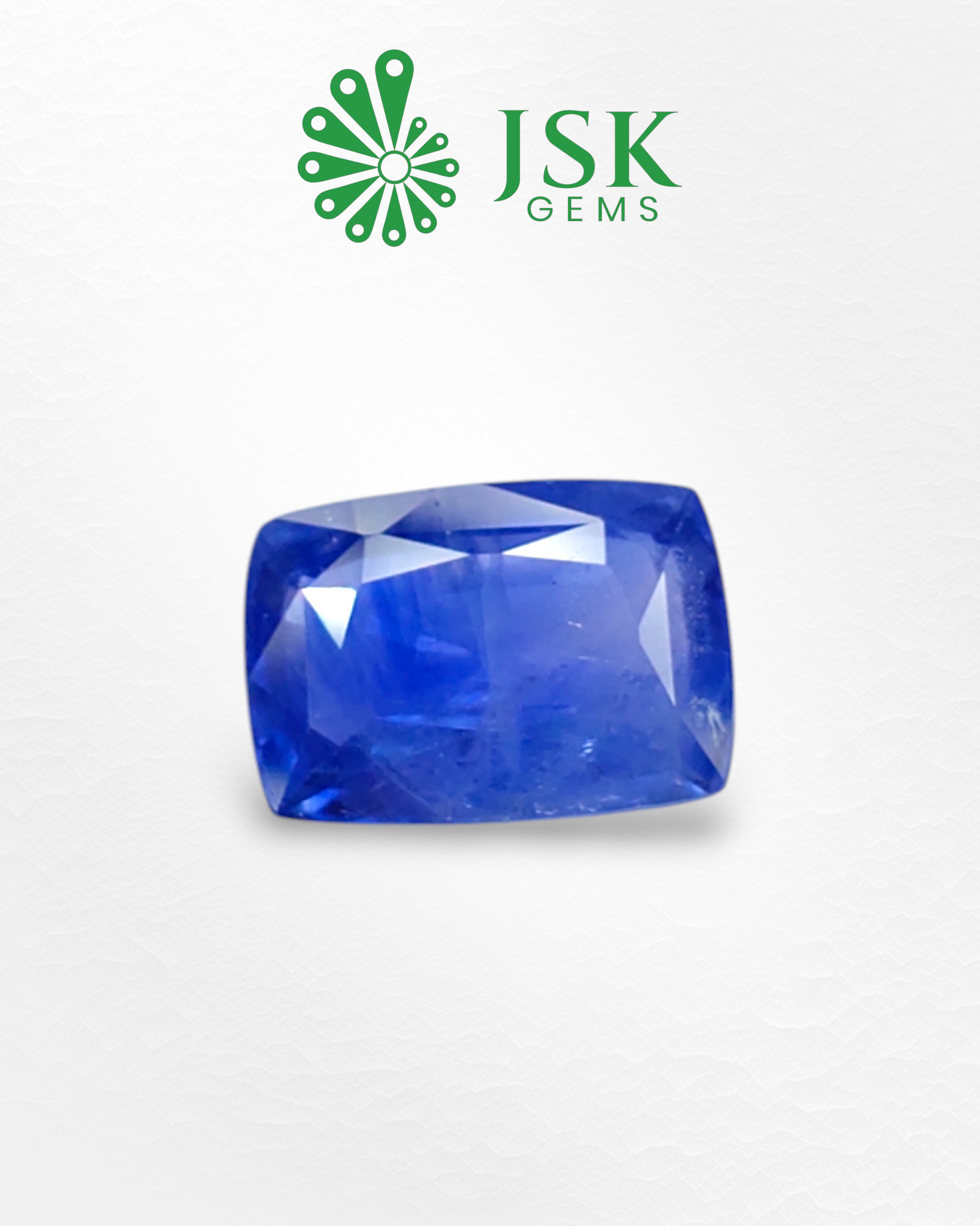 IGI Certified 7.29 Ct - 8.10 Ratti Natural Unheated Ceylon Blue Sapphire - Neelam