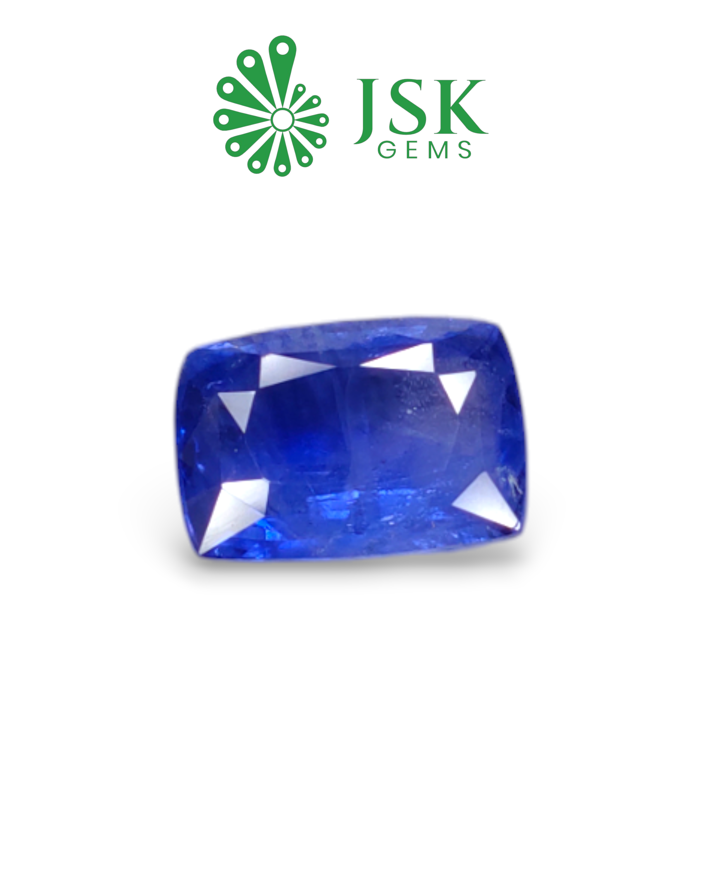IGI Certified 7.29 Ct - 8.10 Ratti Natural Unheated Ceylon Blue Sapphire - Neelam