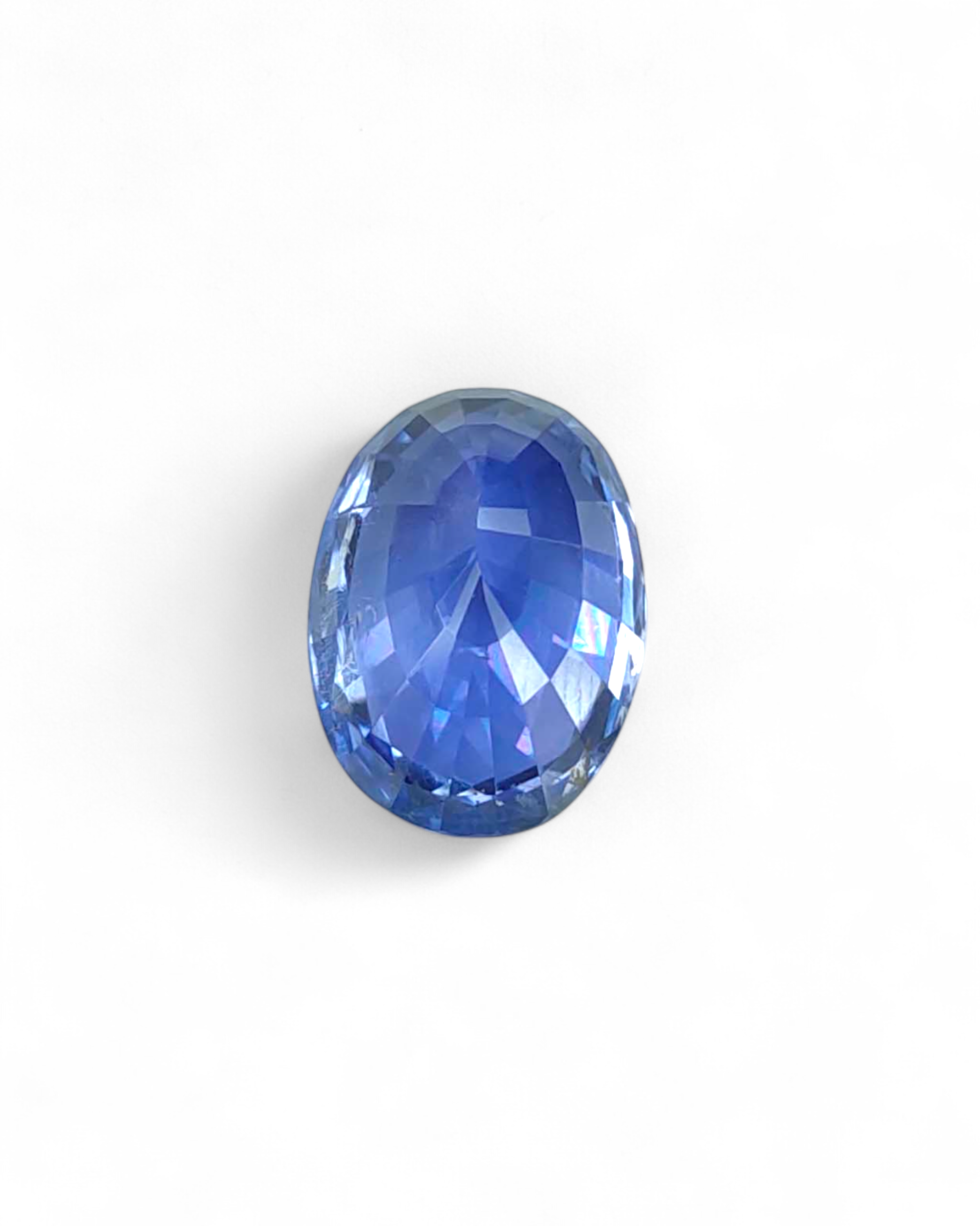 EGL Certified 5.54 Ct - 6.15 Ratti Natural Unheated Ceylon Blue Sapphire - Neelam