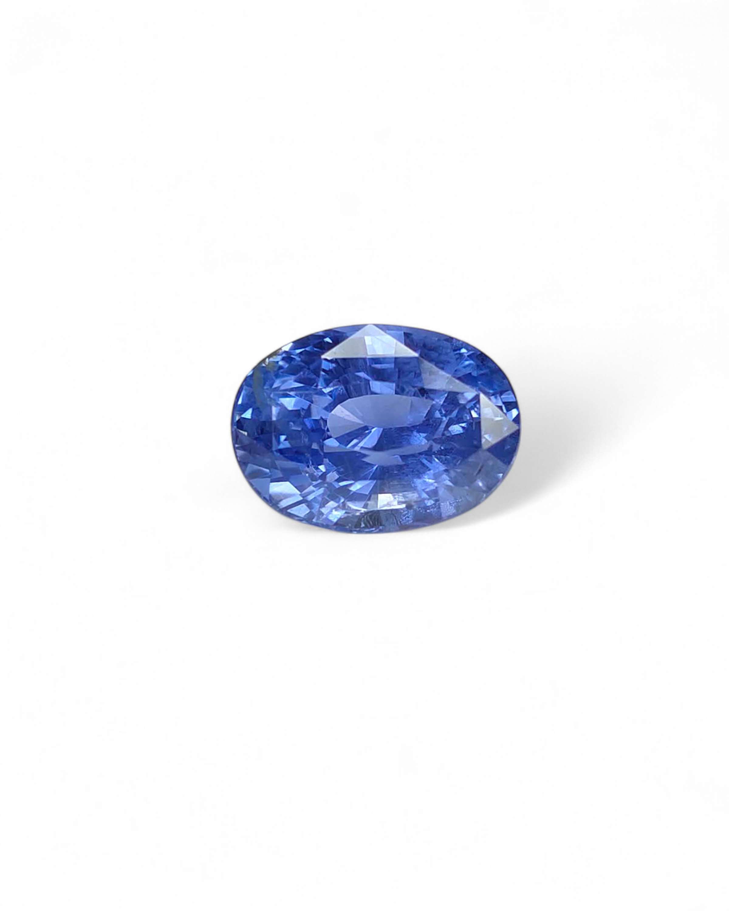 EGL Certified 5.54 Ct - 6.15 Ratti Natural Unheated Ceylon Blue Sapphire - Neelam