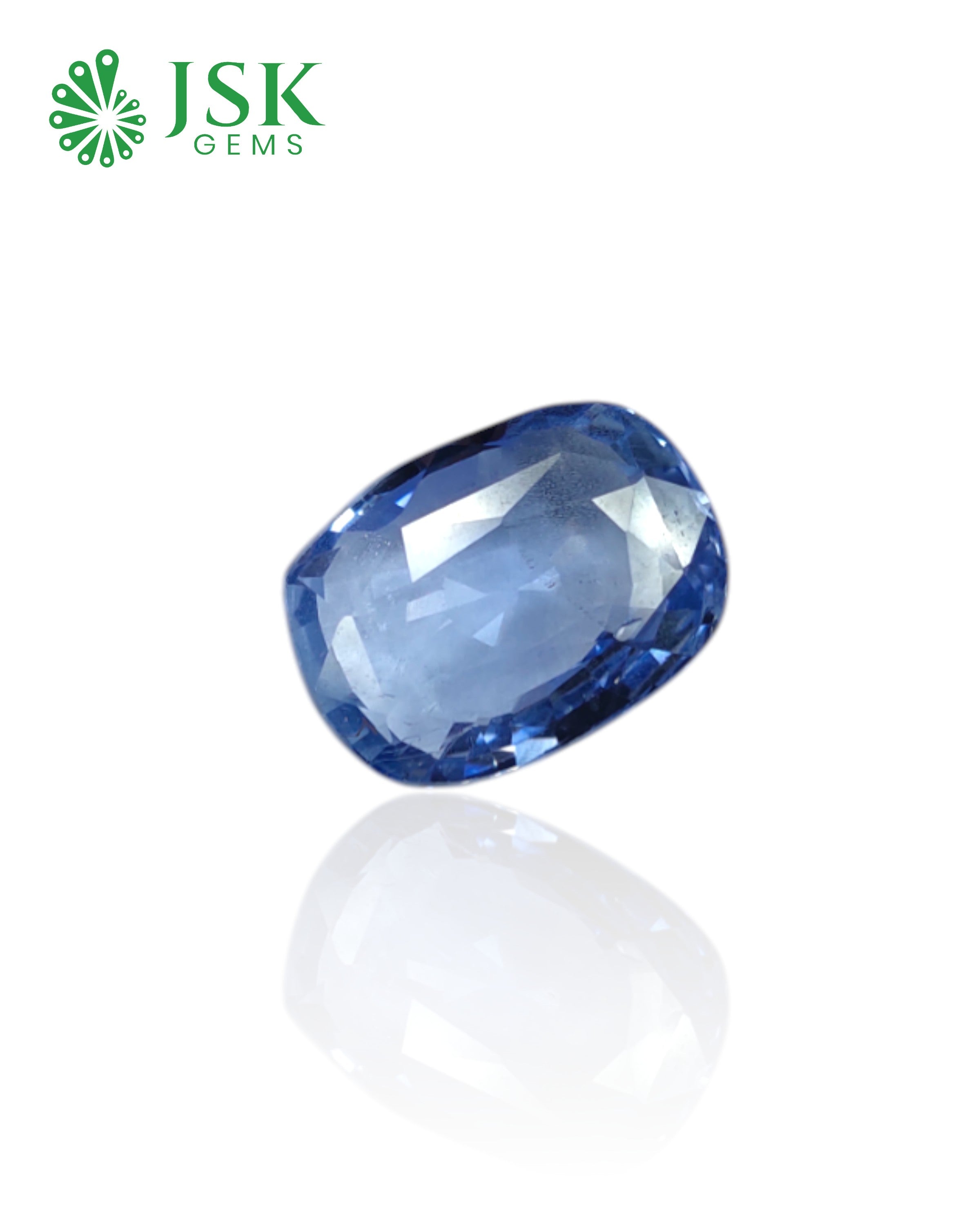 IGI Certified 7.17 Ct - 7.96 Ratti Natural Unheated Ceylon Blue Sapphire - Neelam