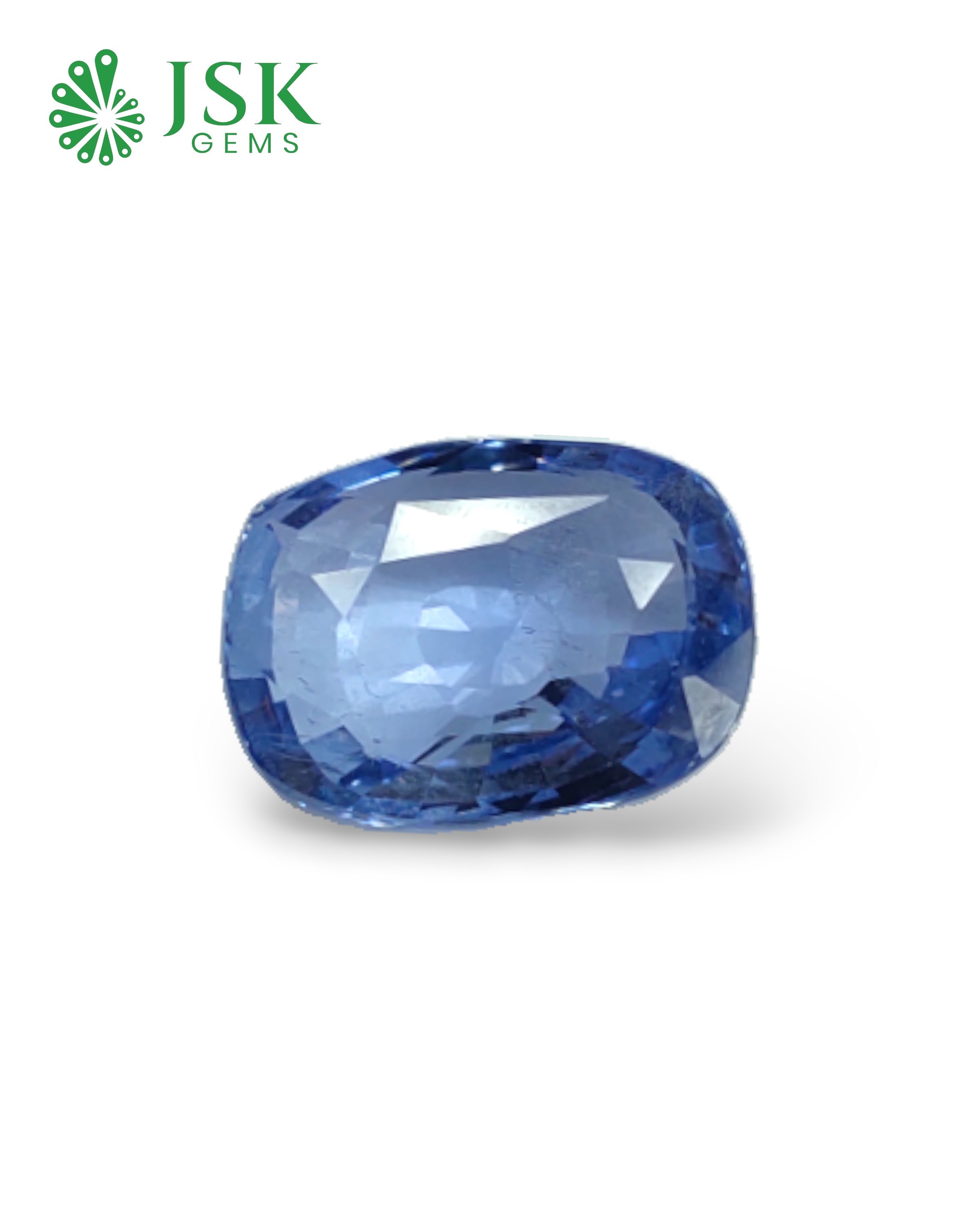 IGI Certified 7.17 Ct - 7.96 Ratti Natural Unheated Ceylon Blue Sapphire - Neelam