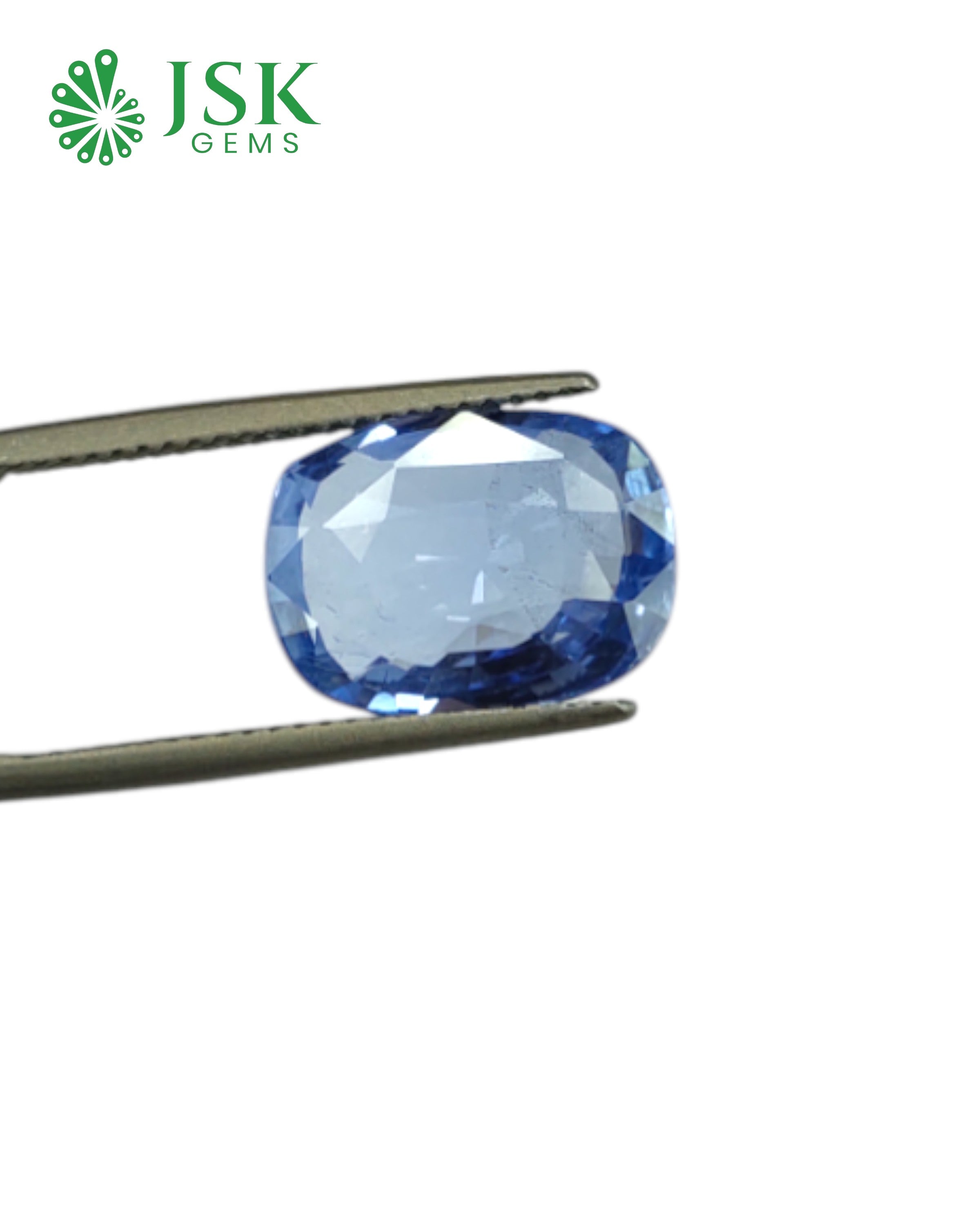 IGI Certified 7.17 Ct - 7.96 Ratti Natural Unheated Ceylon Blue Sapphire - Neelam