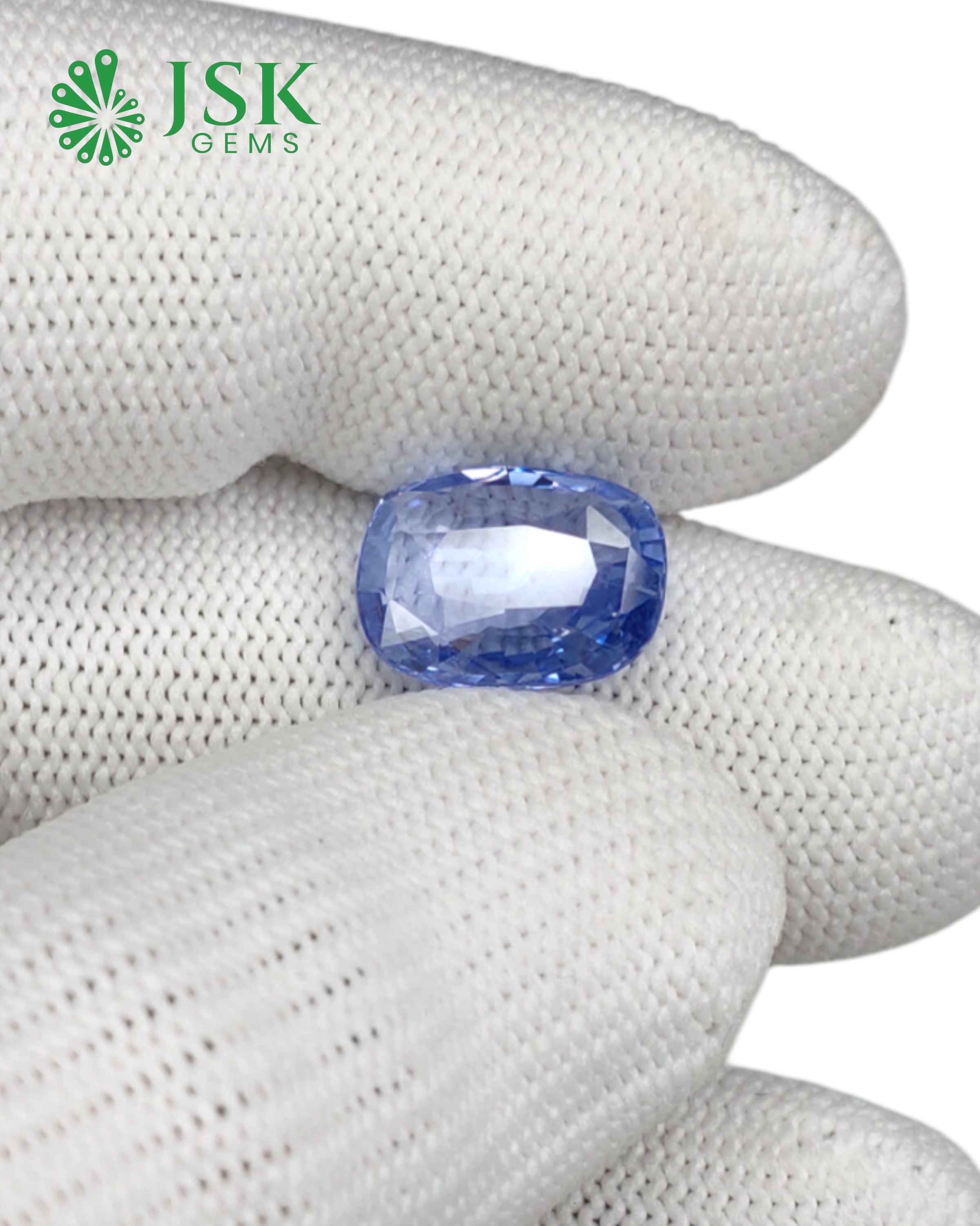 IGI Certified 7.17 Ct - 7.96 Ratti Natural Unheated Ceylon Blue Sapphire - Neelam