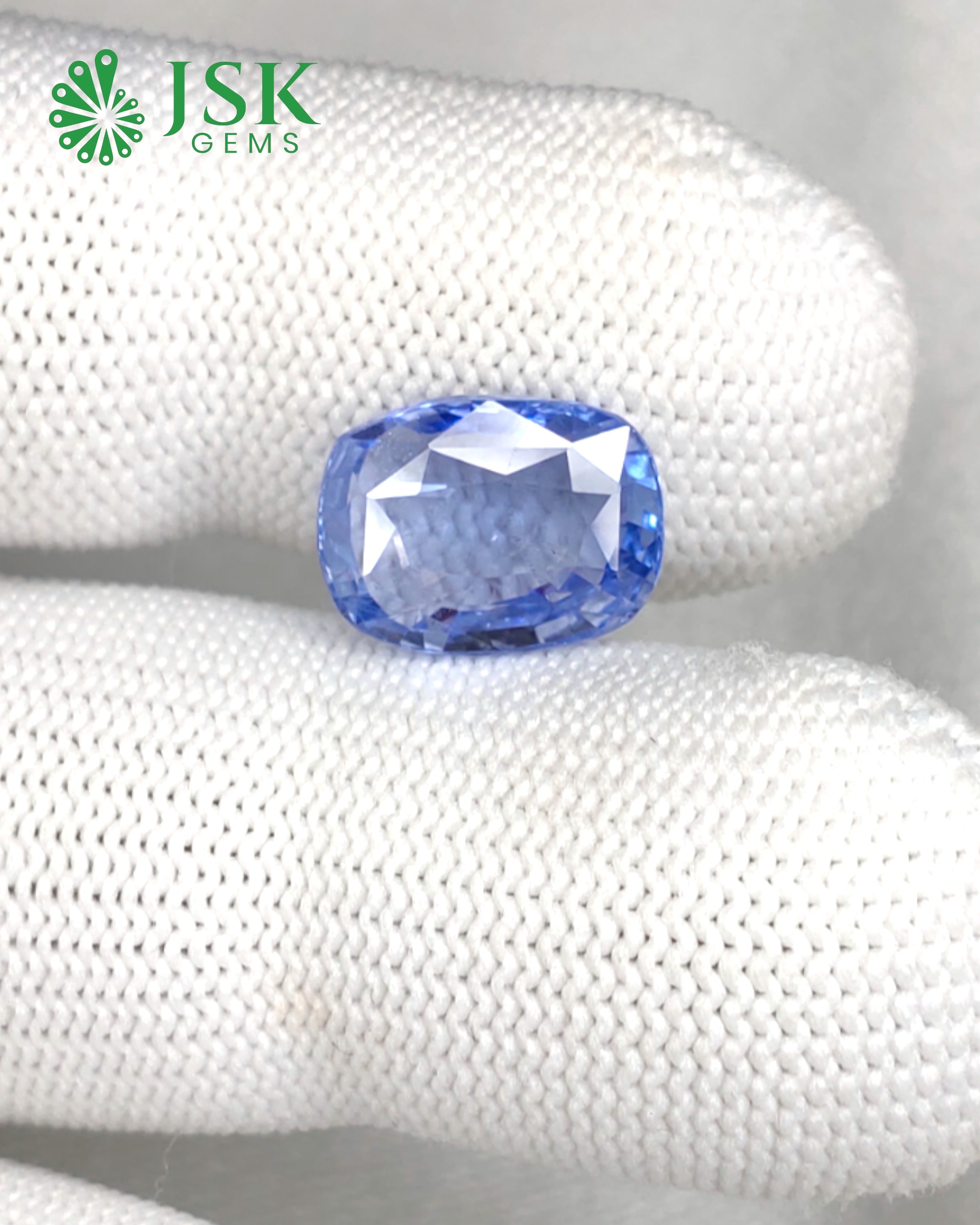 IGI Certified 7.17 Ct - 7.96 Ratti Natural Unheated Ceylon Blue Sapphire - Neelam