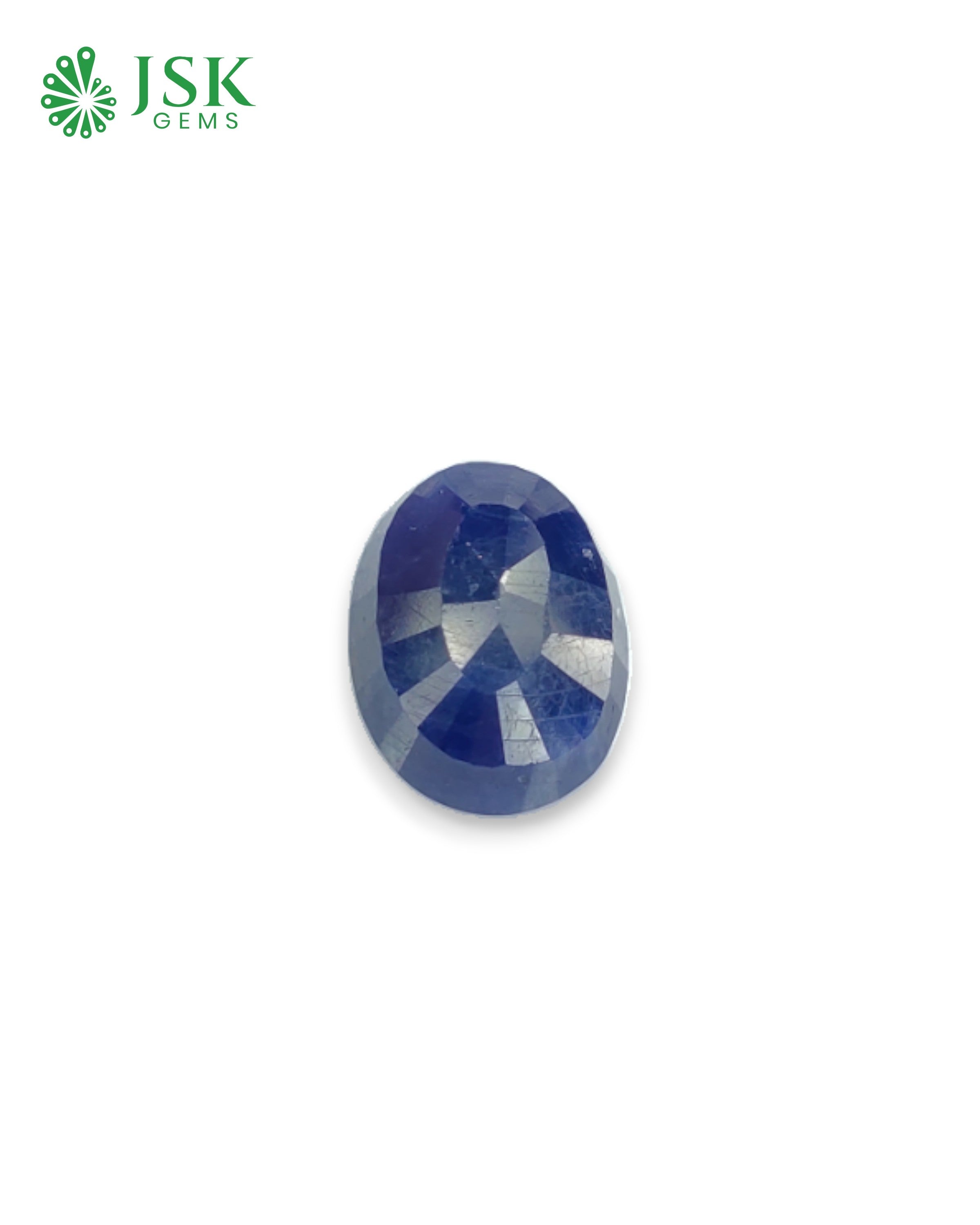 IIGJ Certified 4.55 Ct - 5.05 Ratti Natural Unheated Blue Sapphire-Neelam