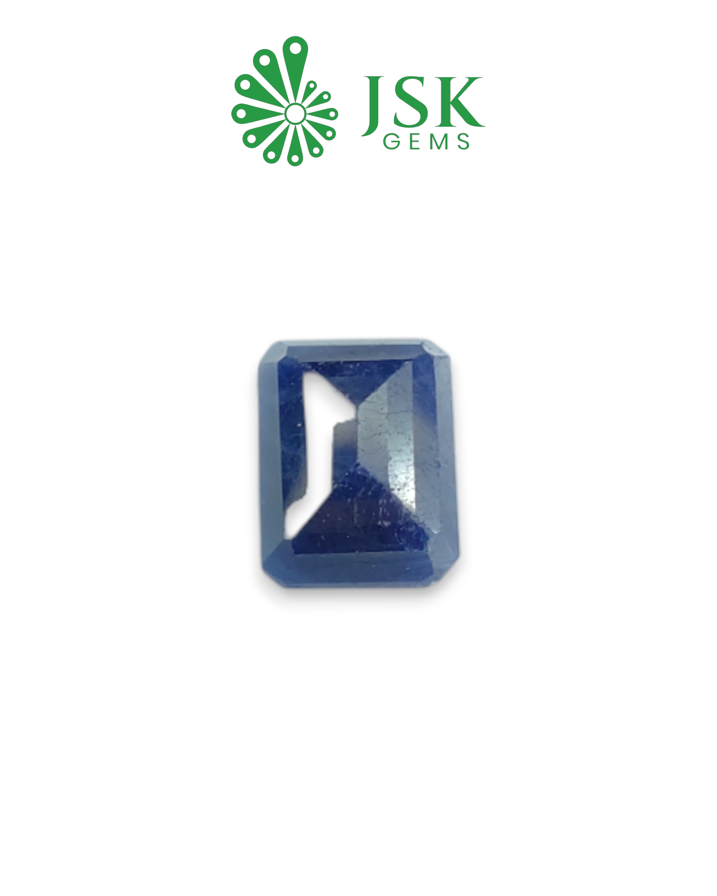 IIGJ Certified 6.69 Ct - 7.43 Ratti Natural Unheated Blue Sapphire-Neelam