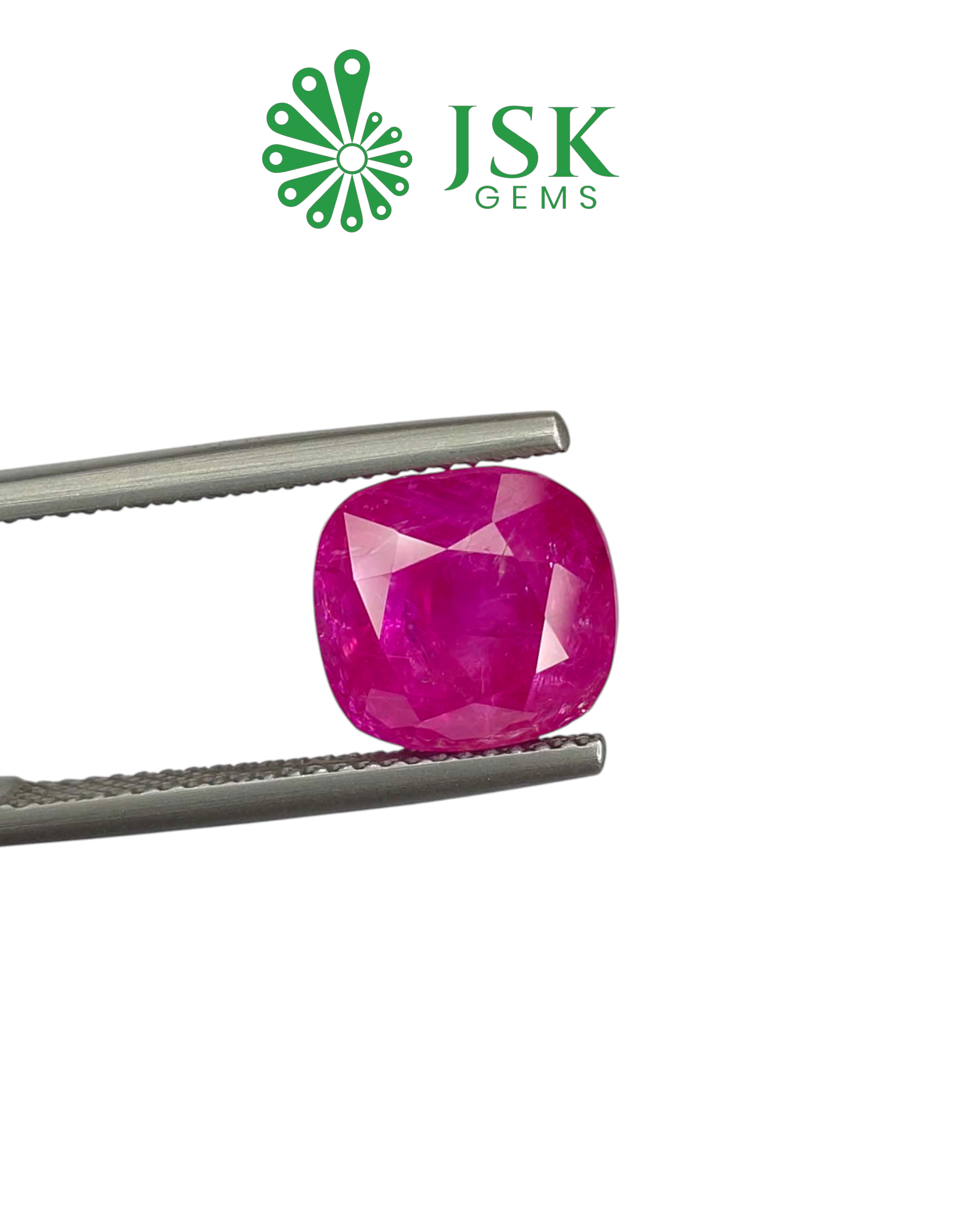 GII Certified 7.41 Ct - 8.23 Ratti Unheated Untreated Natural BURMA Ruby Manik