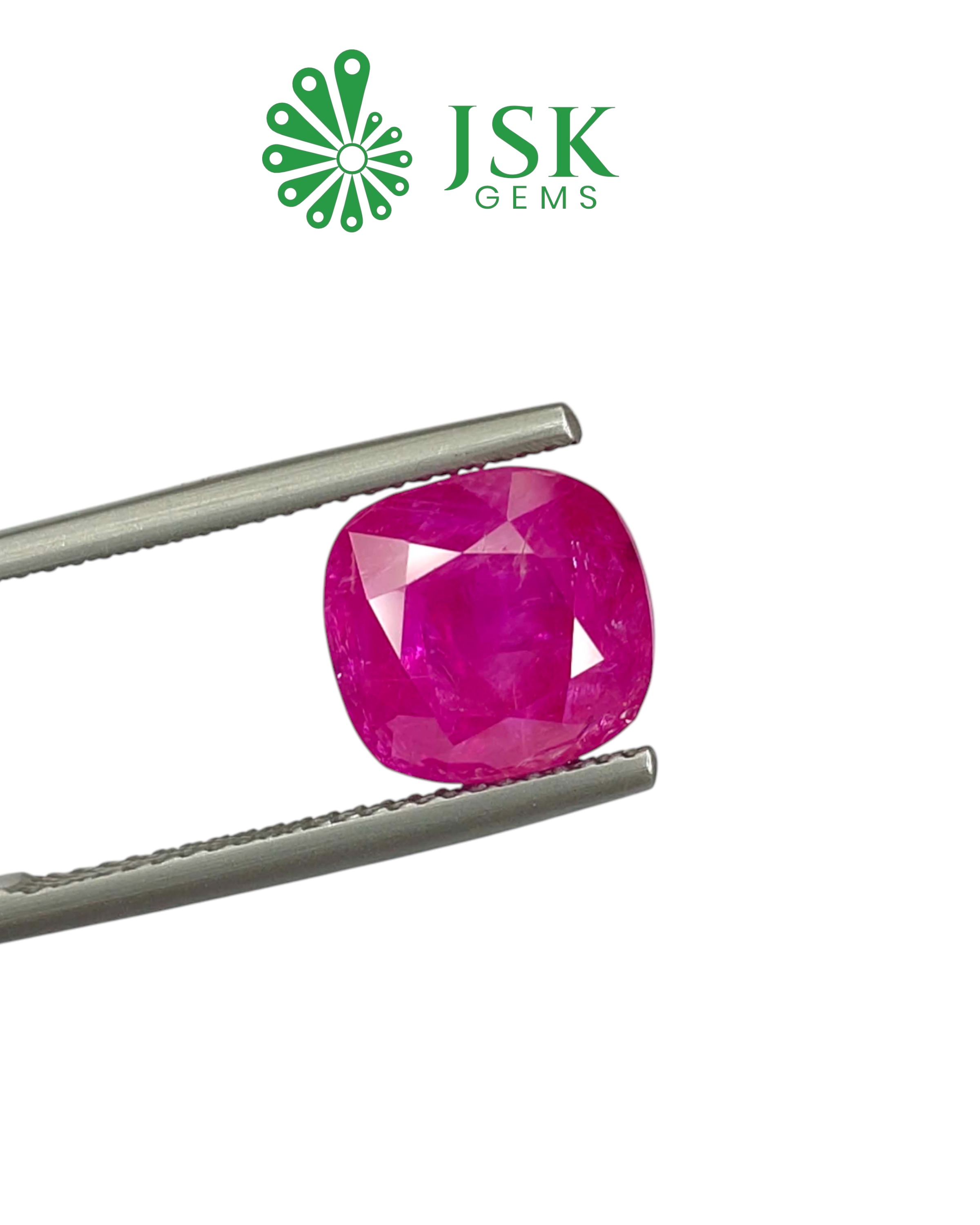 GII Certified 7.41 Ct - 8.23 Ratti Unheated Untreated Natural BURMA Ruby Manik