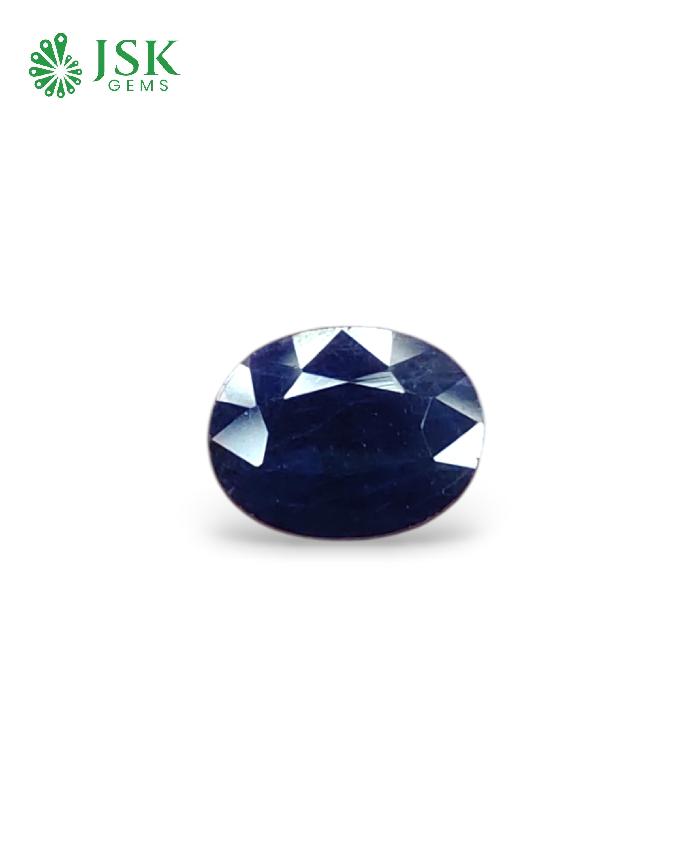 IIGJ Certified 6.83 Ct - 7.58 Ratti Natural Unheated Blue Sapphire-Neelam