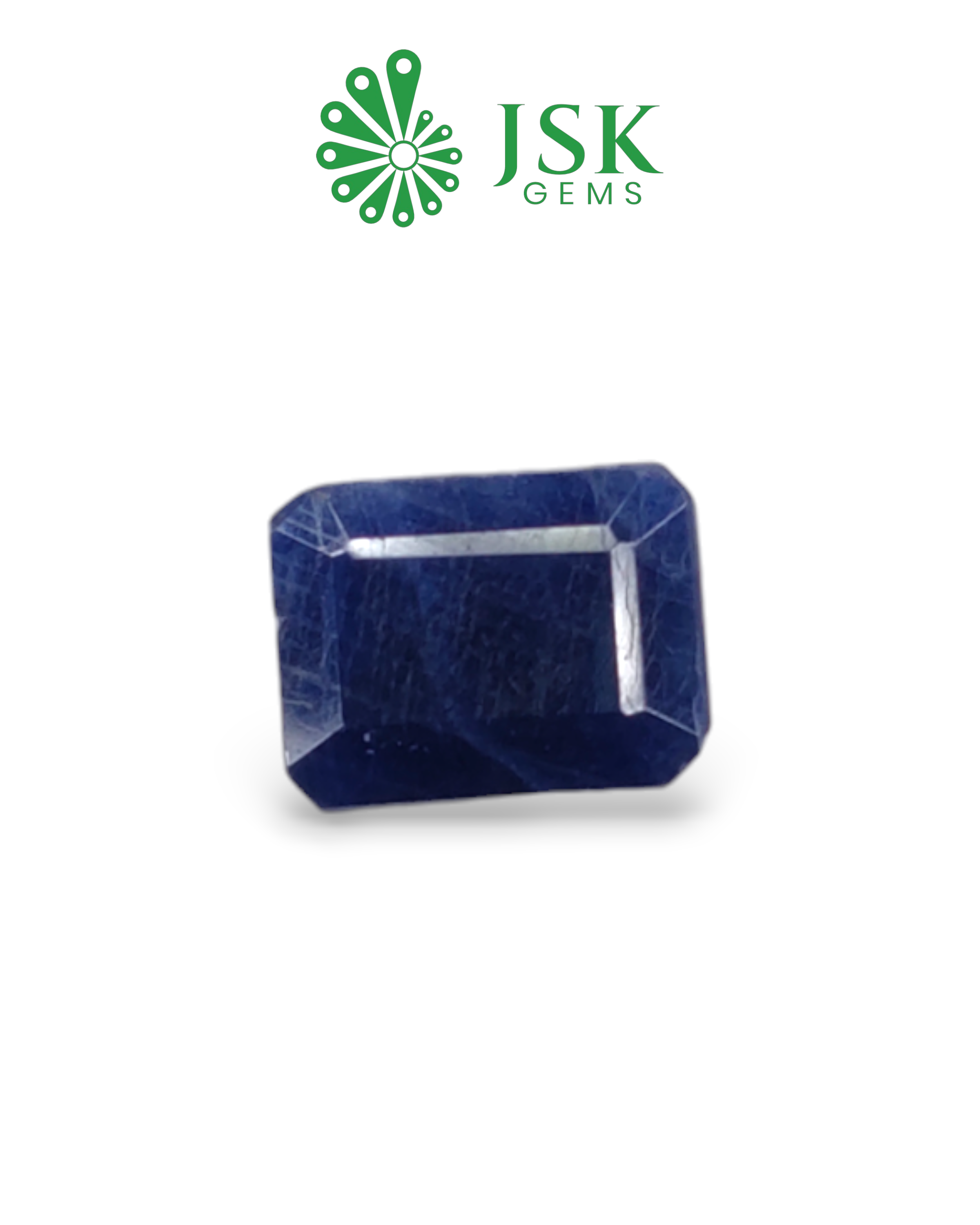IIGJ Certified 6.69 Ct - 7.43 Ratti Natural Unheated Blue Sapphire-Neelam