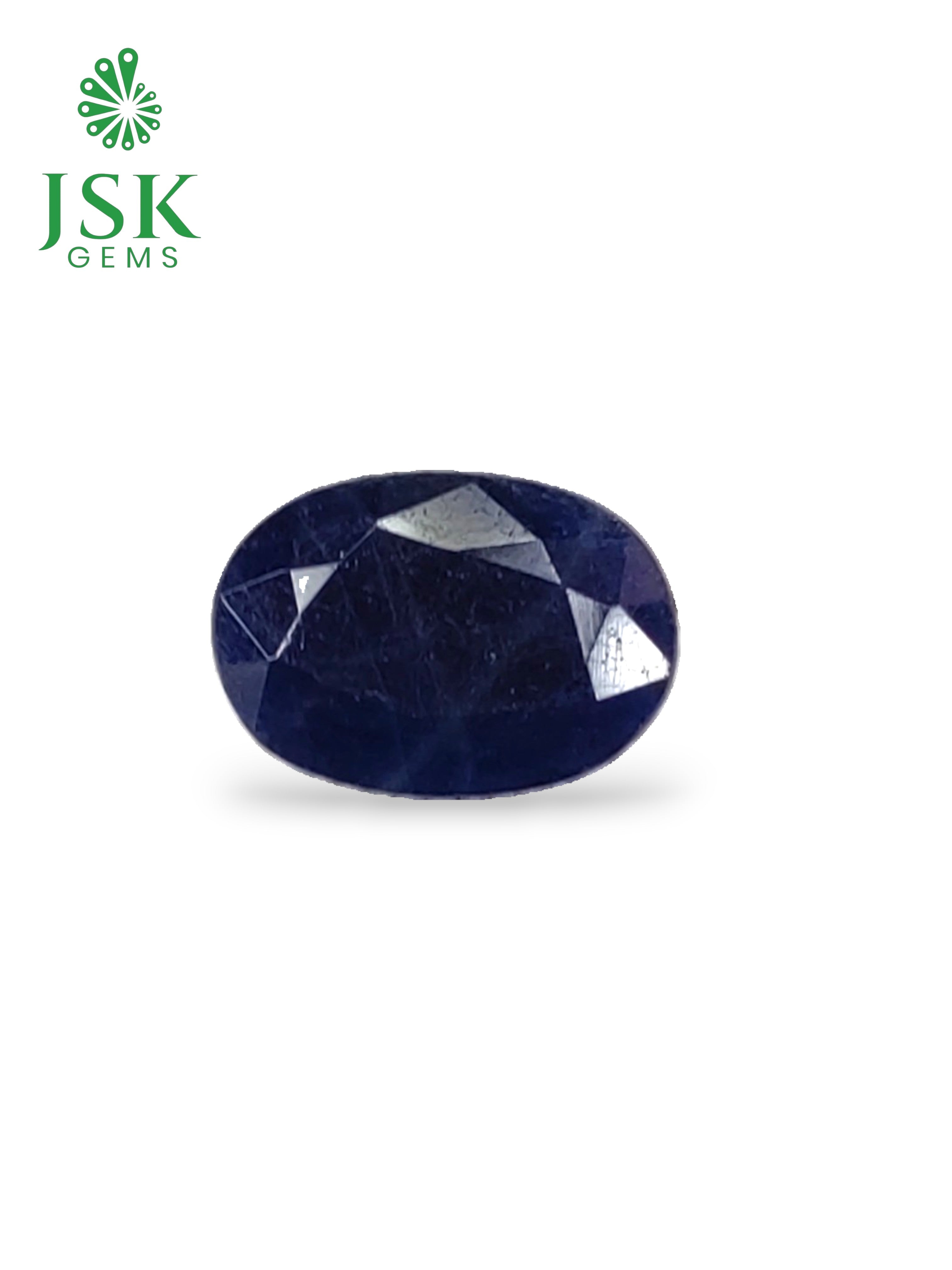 GTL Certified 5.52 Ct - 6.13 Ratti Natural Unheated Blue Sapphire-Neelam