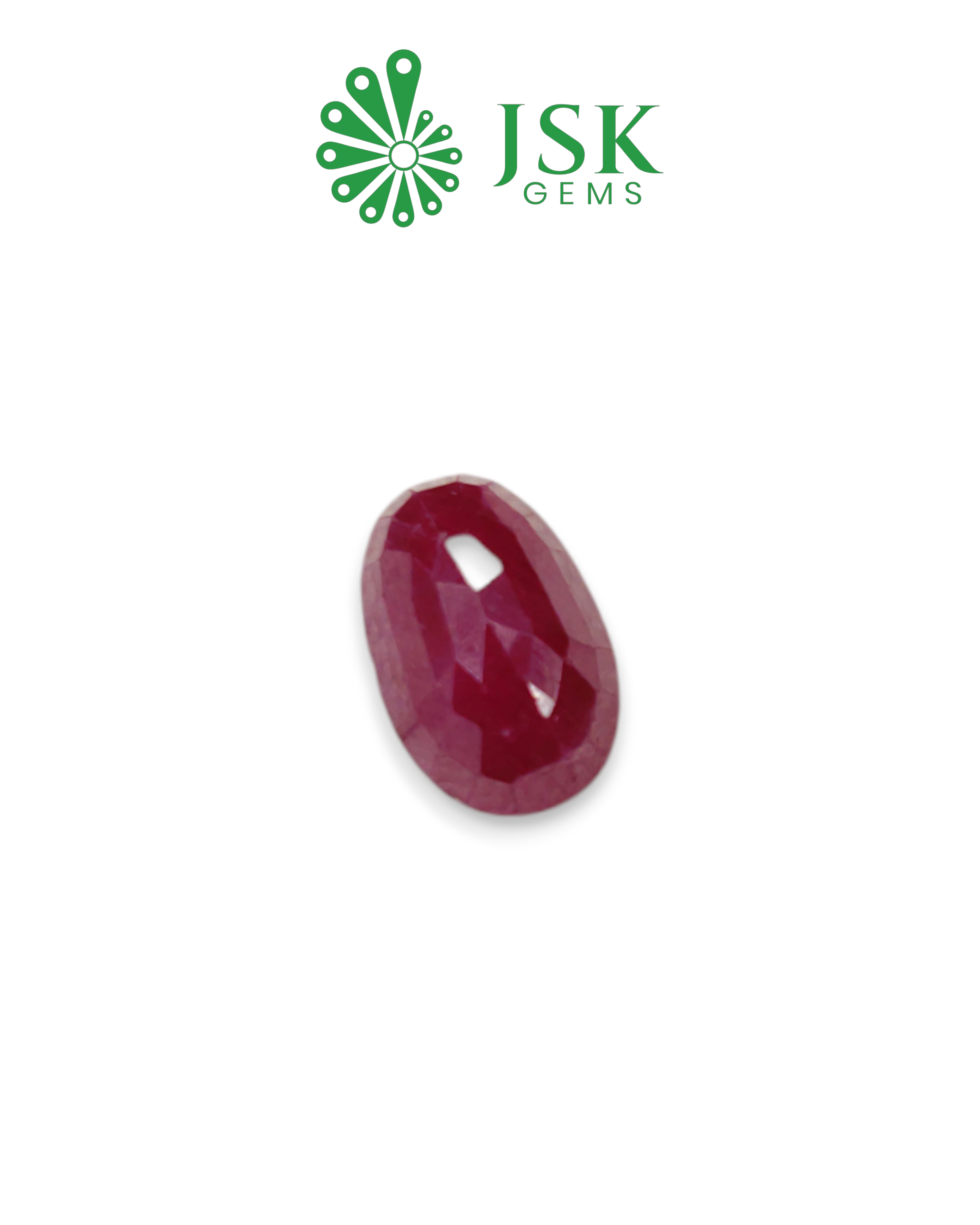 IIGJ Certified 6.87 Ct - 7.63 Ratti Unheated Untreated Natural Ruby Manik