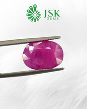 Top GII Certified 5.86 Ct - 6.51 Ratti Unheated Untreated Natural Ruby Manik