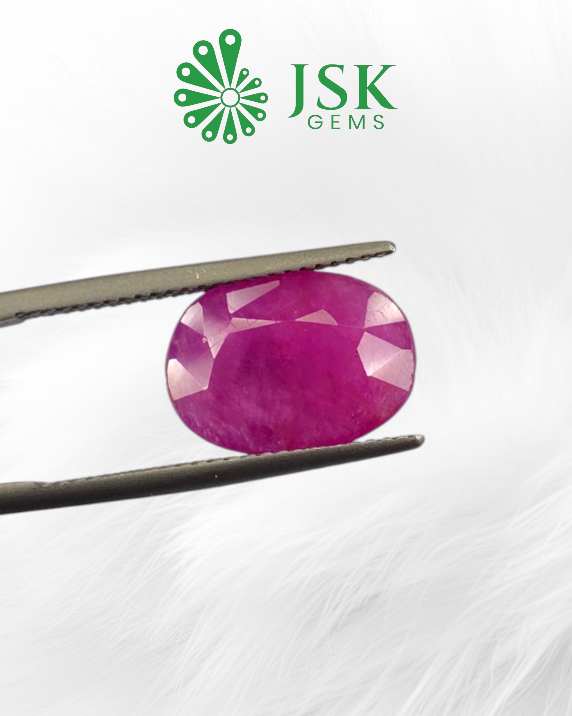 Top GII Certified 5.86 Ct - 6.51 Ratti Unheated Untreated Natural Ruby Manik