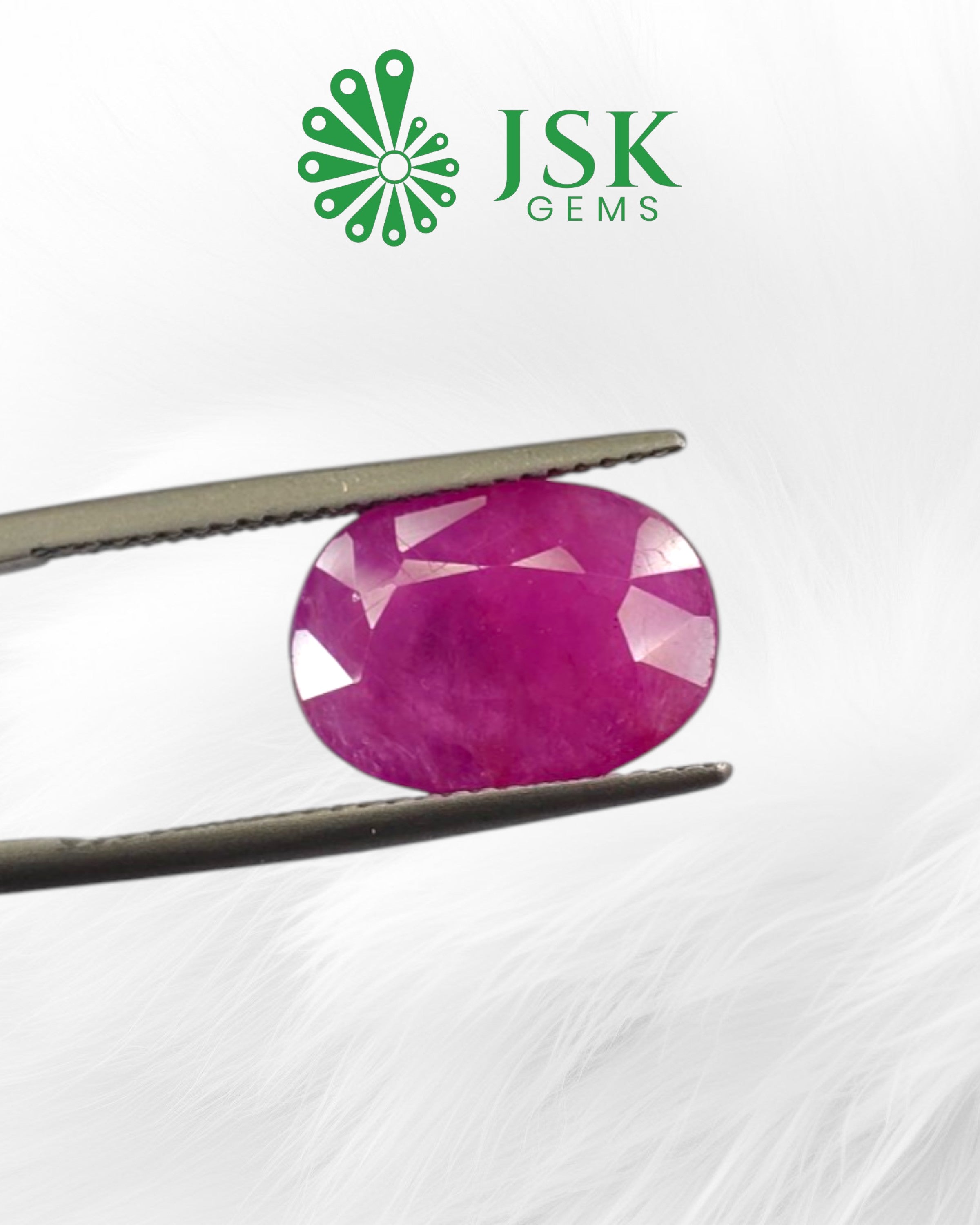 Top GII Certified 5.86 Ct - 6.51 Ratti Unheated Untreated Natural Ruby Manik