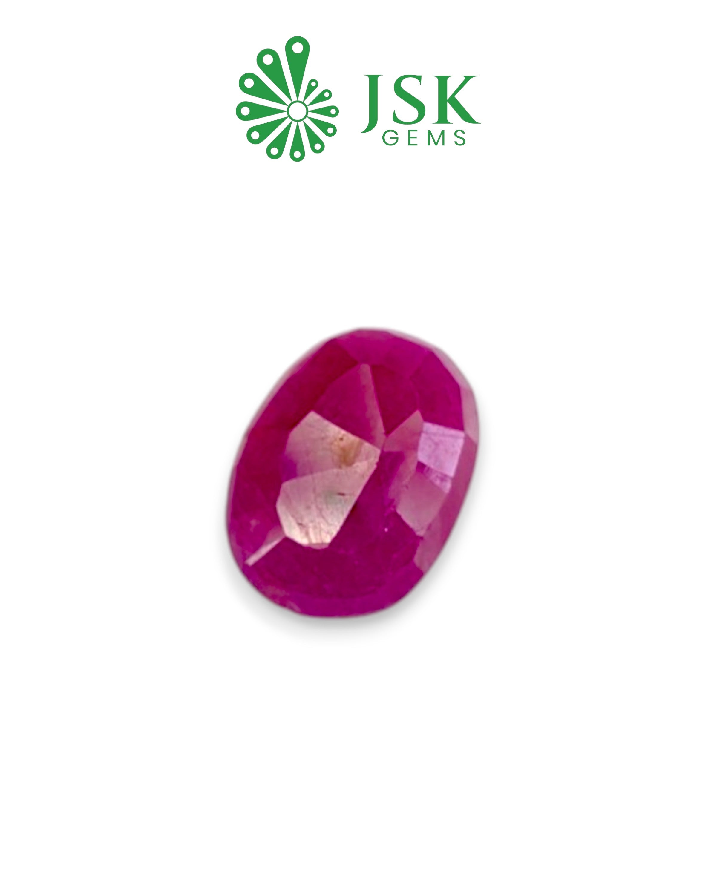 Top GII Certified 5.86 Ct - 6.51 Ratti Unheated Untreated Natural Ruby Manik