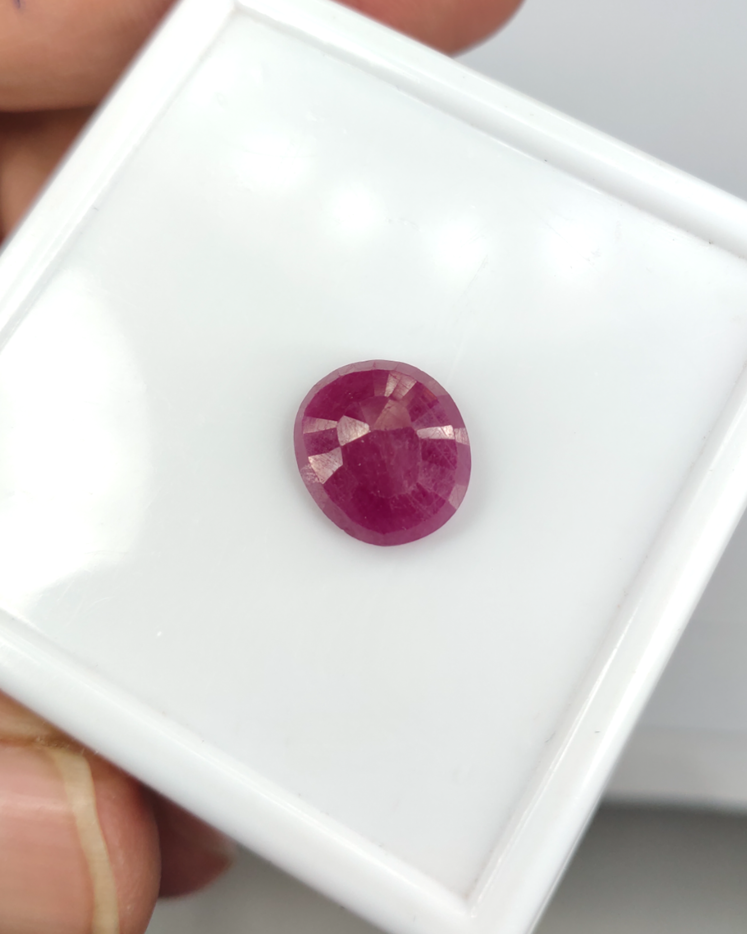 IIGJ Certified 5.02 Ct - 5.57 Ratti Unheated Untreated Natural Ruby Manik