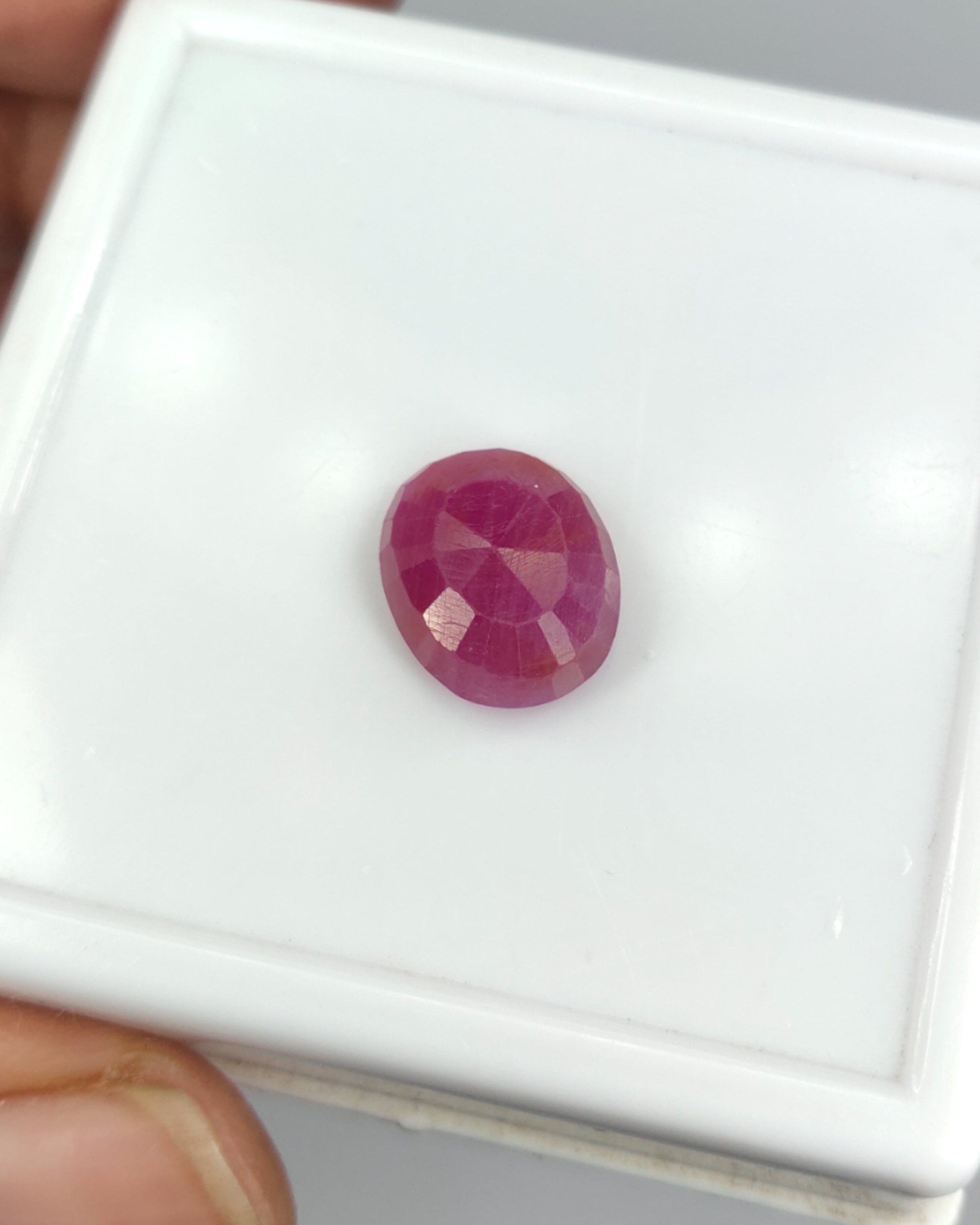 IIGJ Certified 6.03 Ct - 6.70 Ratti Unheated Untreated Natural Ruby Manik