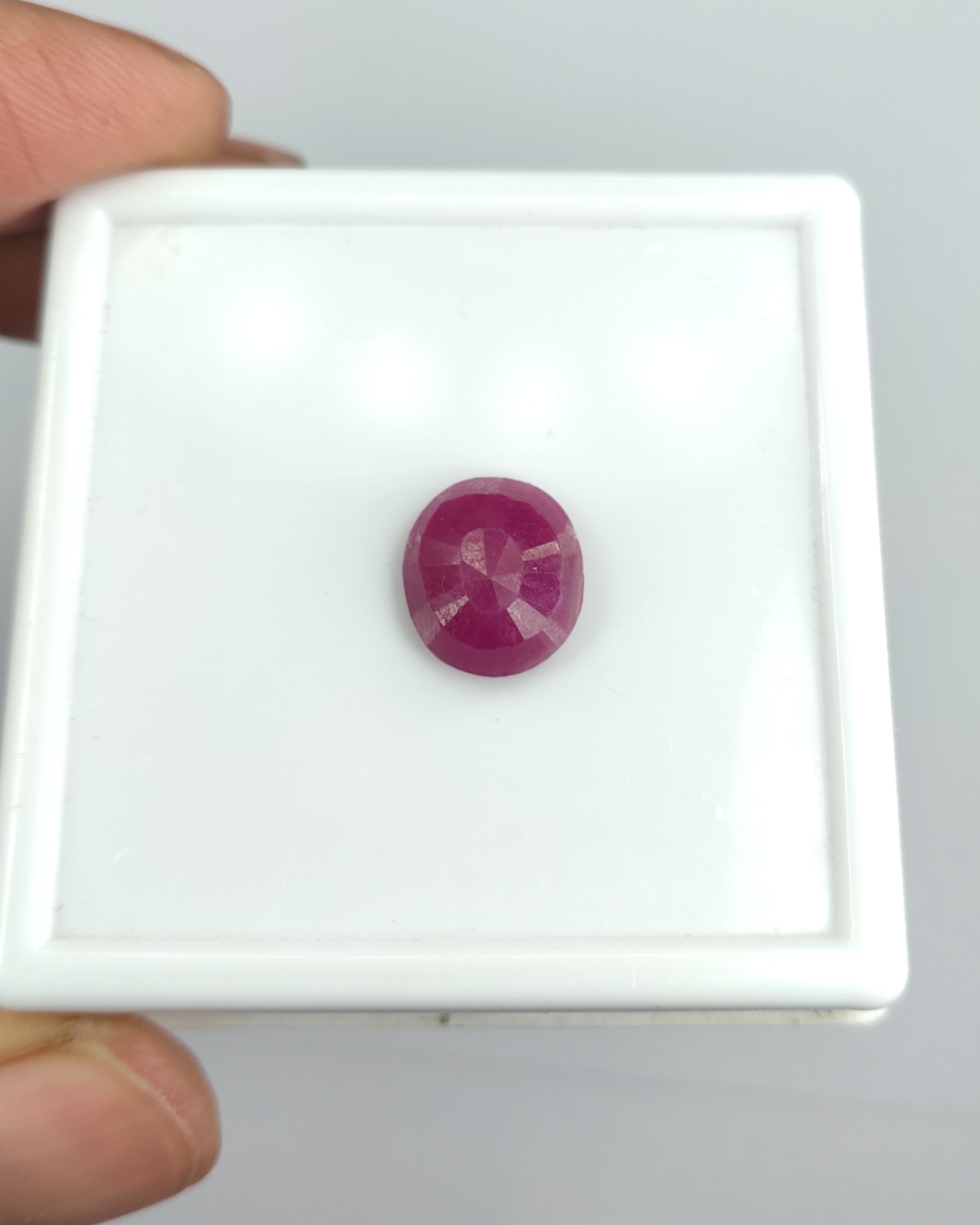 IIGJ Certified 5.23 Ct - 5.81 Ratti Unheated Untreated Natural Ruby Manik