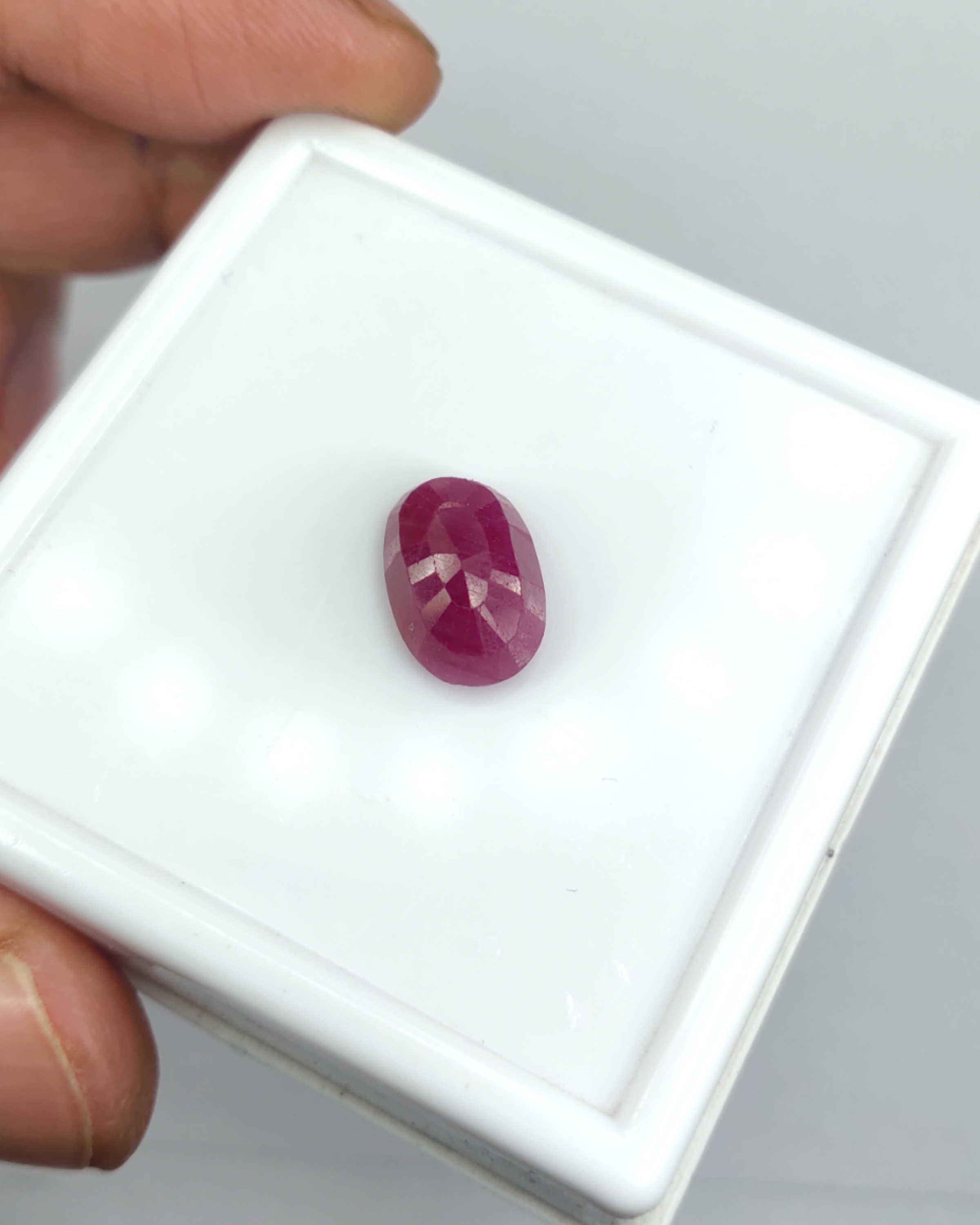 IIGJ Certified 5.68 Ct - 6.31 Ratti Unheated Untreated Natural Ruby Manik