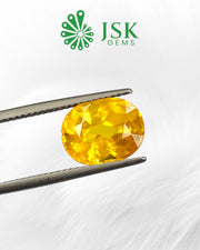 Top Grade 5.24 Ct - 5.82 Ratti Natural Bangkok Yellow Sapphire - Pukhraj